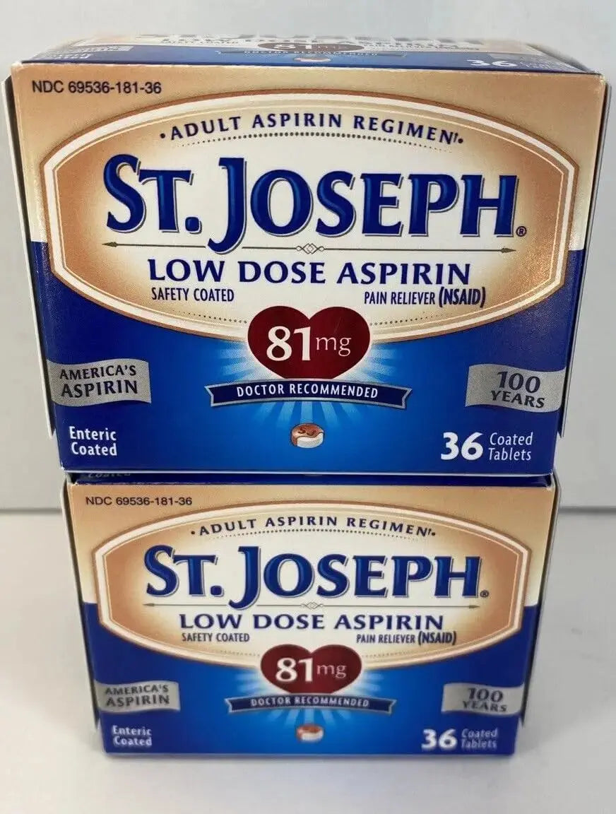 St. Joseph Pain Reliever, 81 mg, Enteric Coated Tablets, 36 ct. St. JosephAu supplements