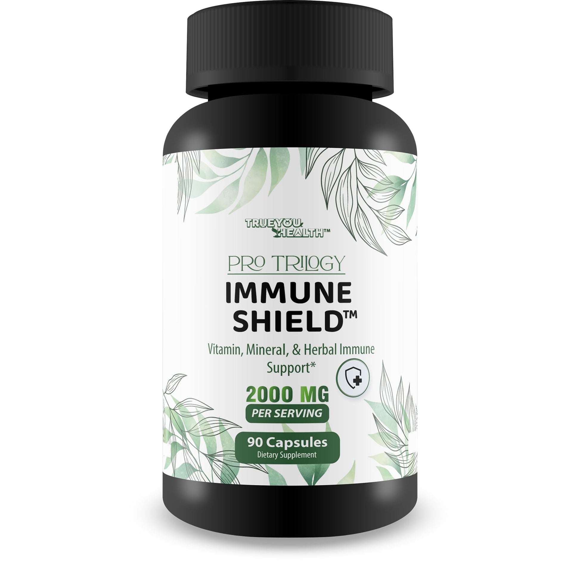 Pro Trilogy Immune Shield - Our Best Immune Support Supplement - Immune Support Capsules - Immune Boost Pills - Our Best Immune Pills Nature Vitamin D Zinc C Best Immune Support Vitamins True You HealthAu supplements
