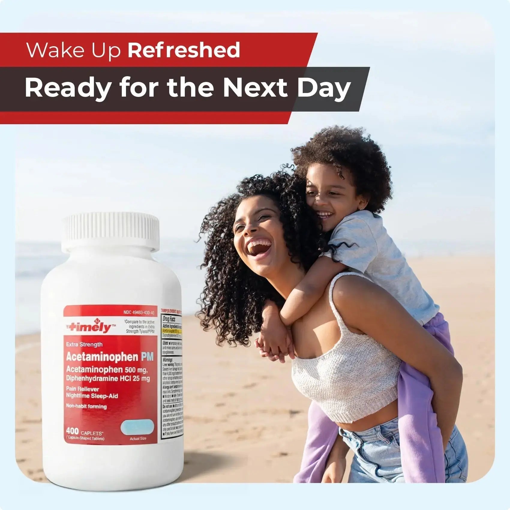 TIME-Cap Labs 400 Caplets Extra Strength Acetaminophen 500mg PM & Diphenhydramine HCl 25mg - PM Pain Reliever & Sleep Aid, Helps with Occasional Headaches & Minor Aches & Pains TIME-CAP LABS, INC.Au supplements