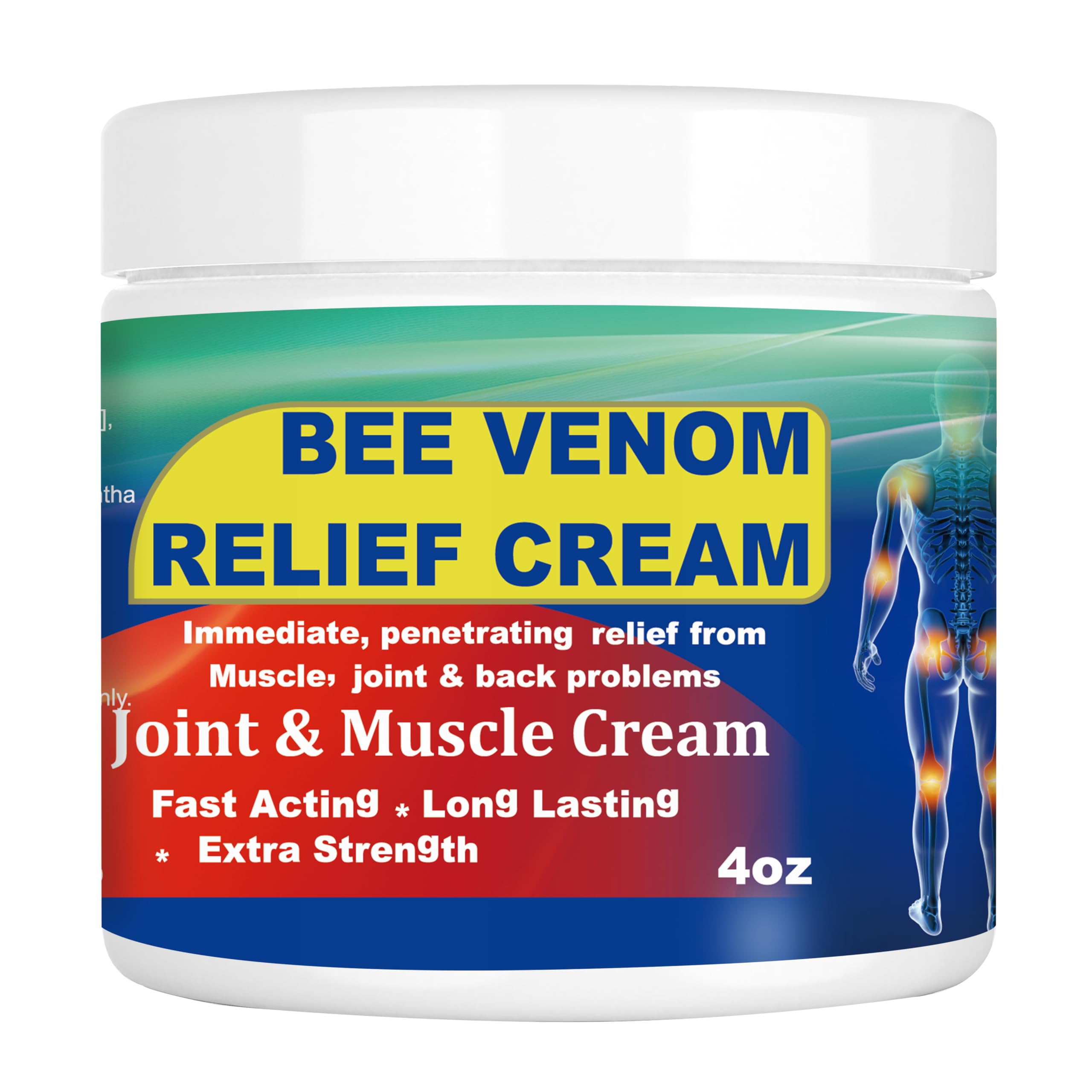 DUBOONAIO Bee Venom Joint Muscle Bone Cream, High Strength Fast Acting, Help for Back, Neck, Hand, Feet, Knee, Muscle, Shoulder, Wrist, Elbow, Hip, Nerve, Ankle, Foot Discomfort DUBOONAIOAu supplements