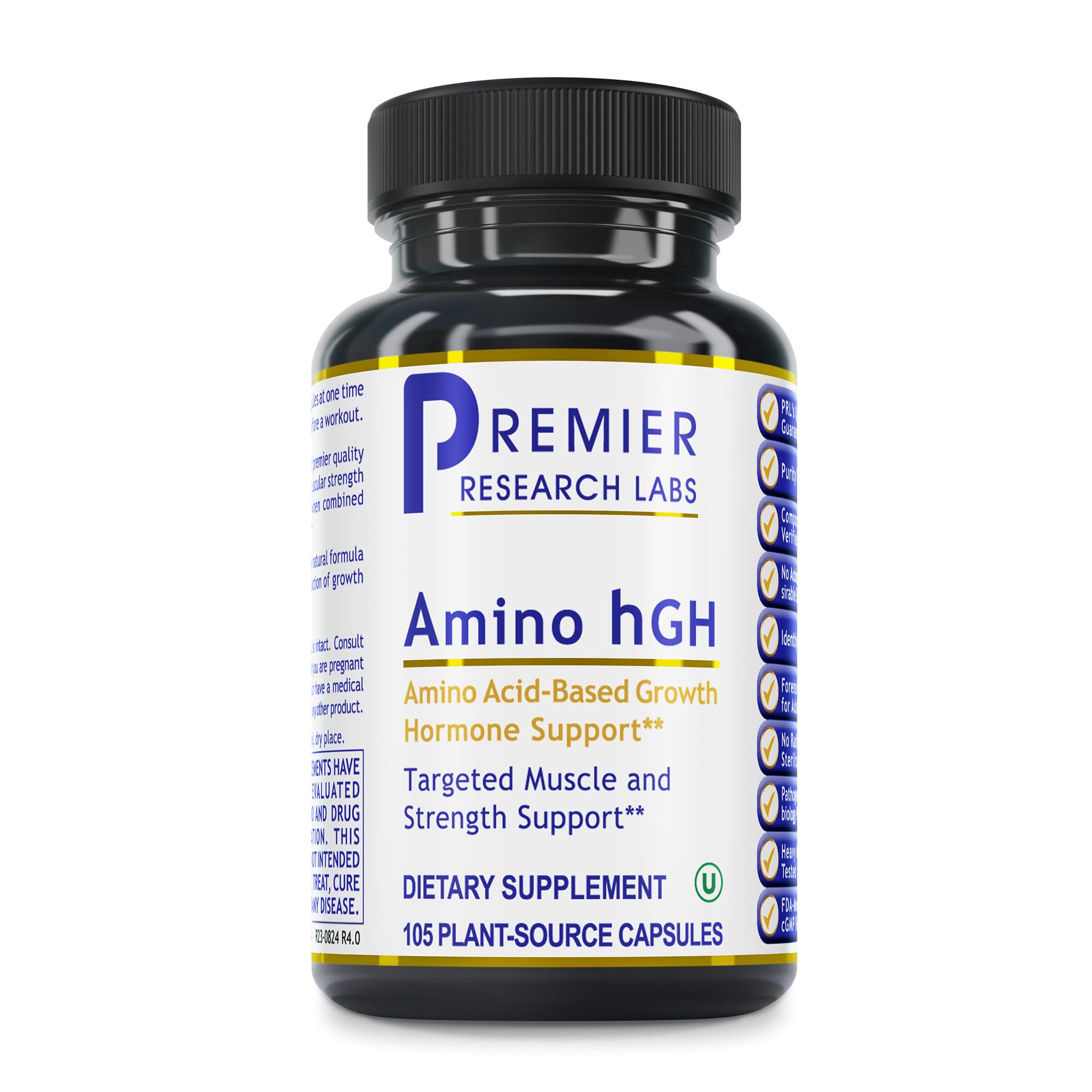 Premier Research Labs Amino HGH - HGH Supplements for Men, HGH Supplements for Women, Amino Acids, L-Arginine, L-Lysine, HGH Enhancer, Support Human Growth Hormone and Muscle Growth - 105 Capsules Premier Research LabsAu supplements