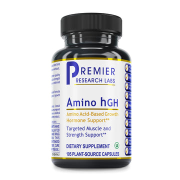 Premier Research Labs Amino HGH - HGH Supplements for Men, HGH Supplements for Women, Amino Acids, L-Arginine, L-Lysine, HGH Enhancer, Support Human Growth Hormone and Muscle Growth - 105 Capsules Premier Research LabsAu supplements