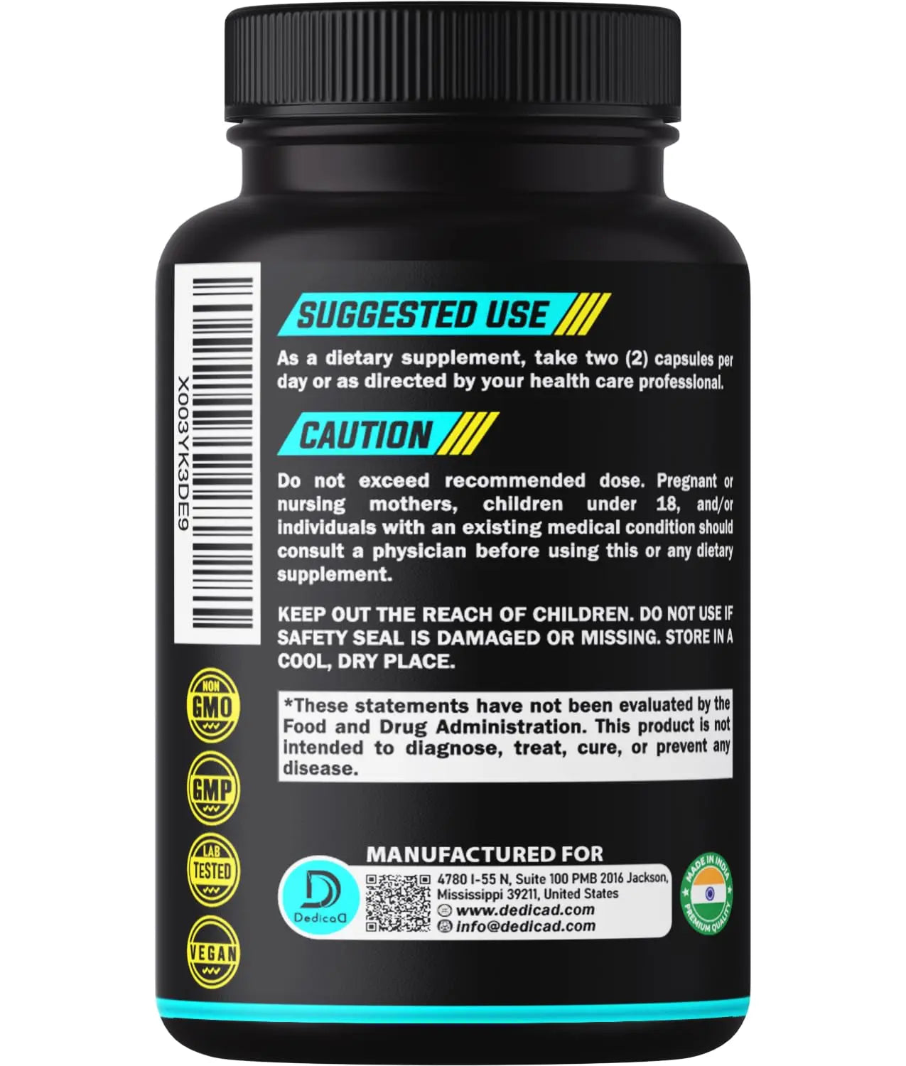 Soursop Graviola Leaves Capsules - Soursop Fruit Advanced - 210 Counts for 105 Servings DEDICADnz supplements
