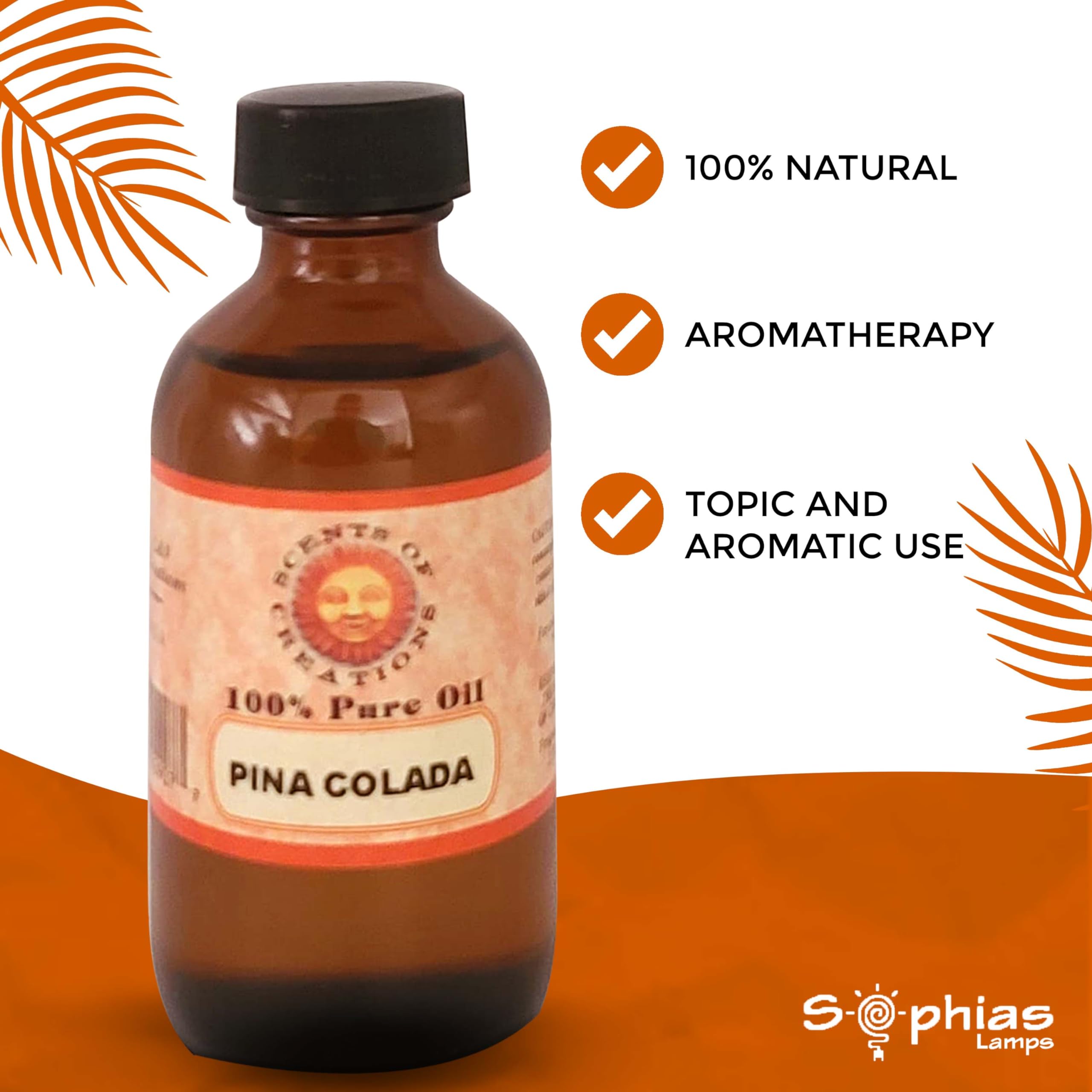 Essential Oil Pina Colada 2 OZ, 100% Natural undilute Oil, Value Size,Perfect GenericAu supplements