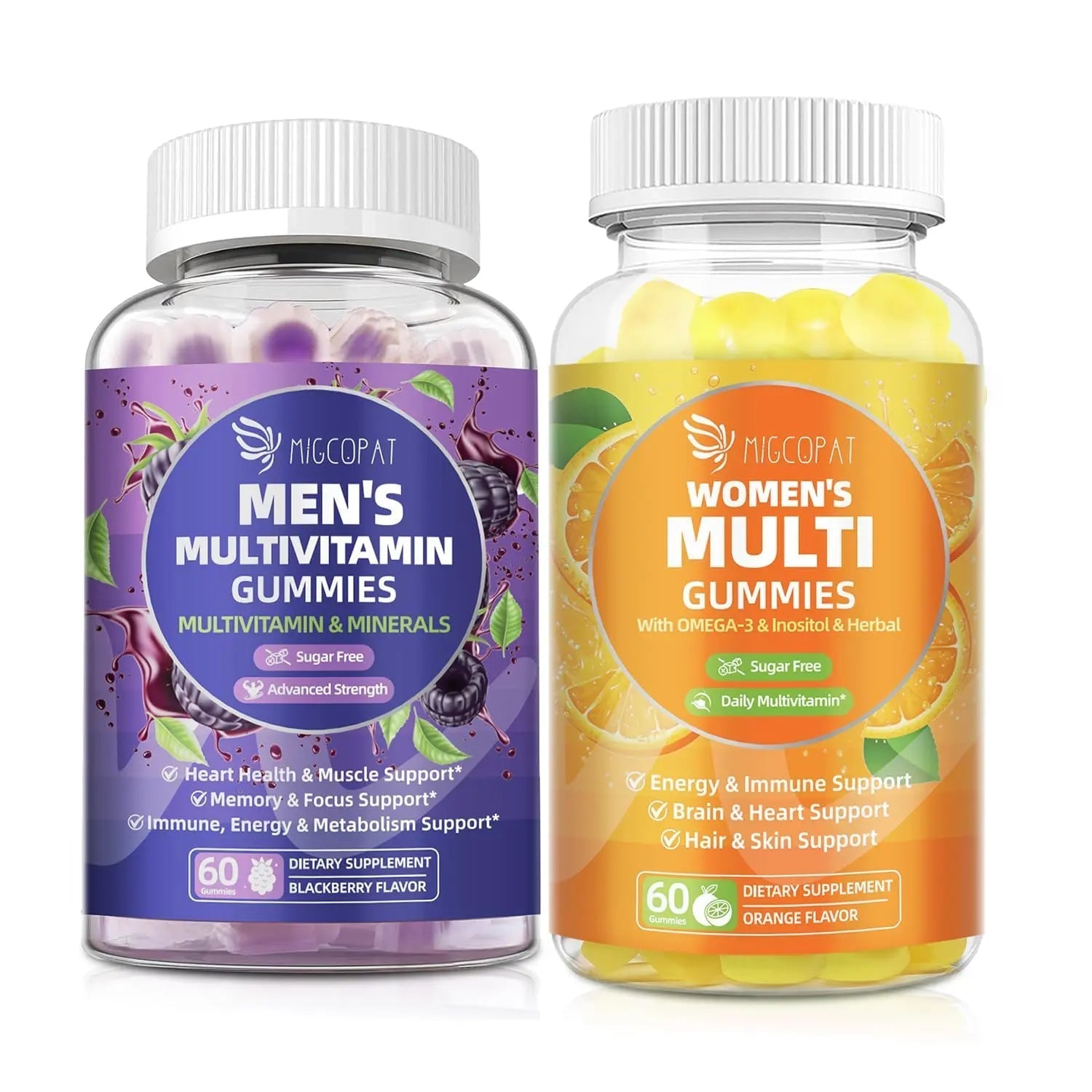 Migcopat Men & Women Multivitamin Gummies Buddles - Power Couple Nutrition Pack MigcopatAu supplements