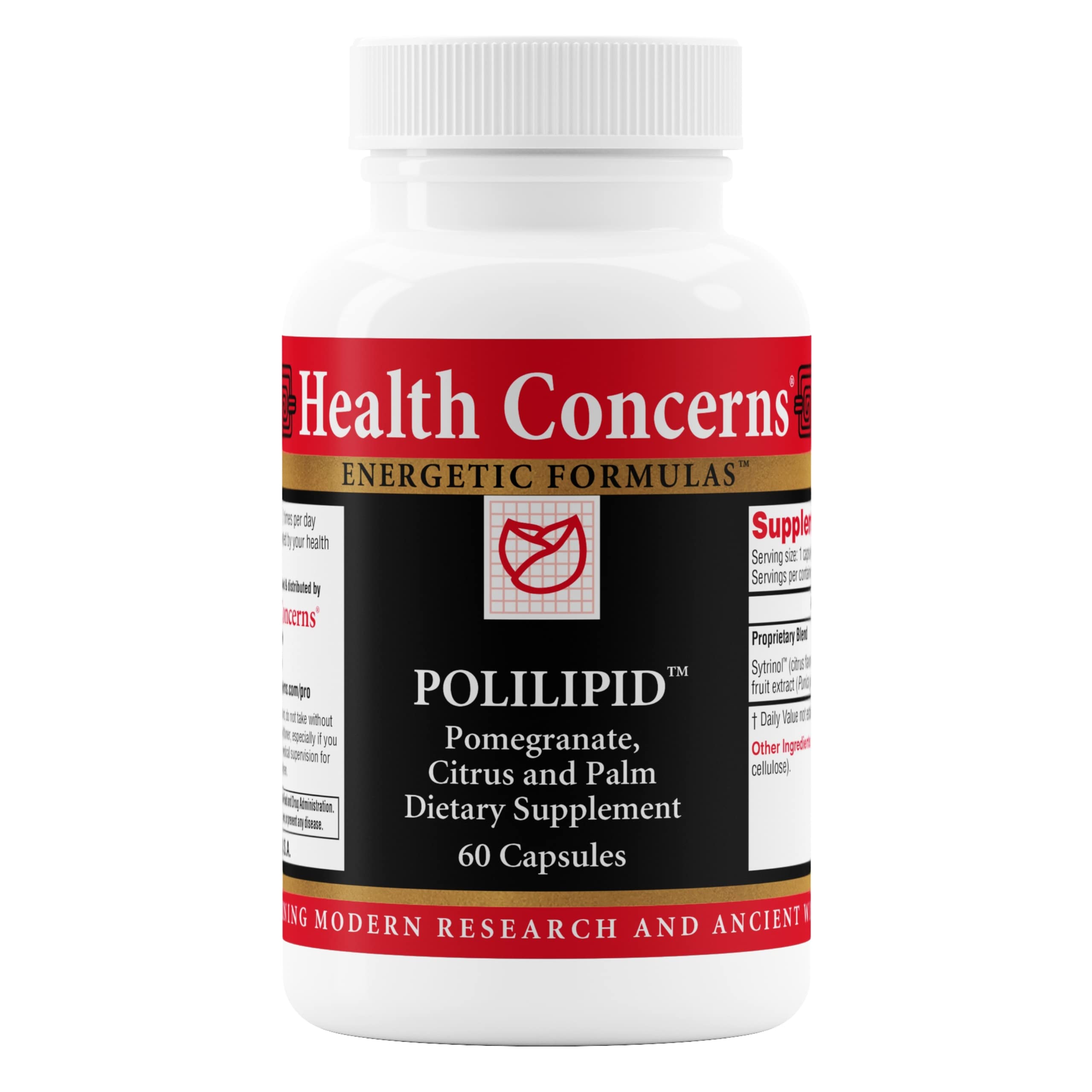 Health Concerns Polilipid – Cardiovascular Support & Cholesterol Health – Heart Wellness with Sytrinol & Pomegranate Extract – Antioxidant Support Supplement – Chinese Herbal Supplements – 60 Capsules Health ConcernsAu supplements