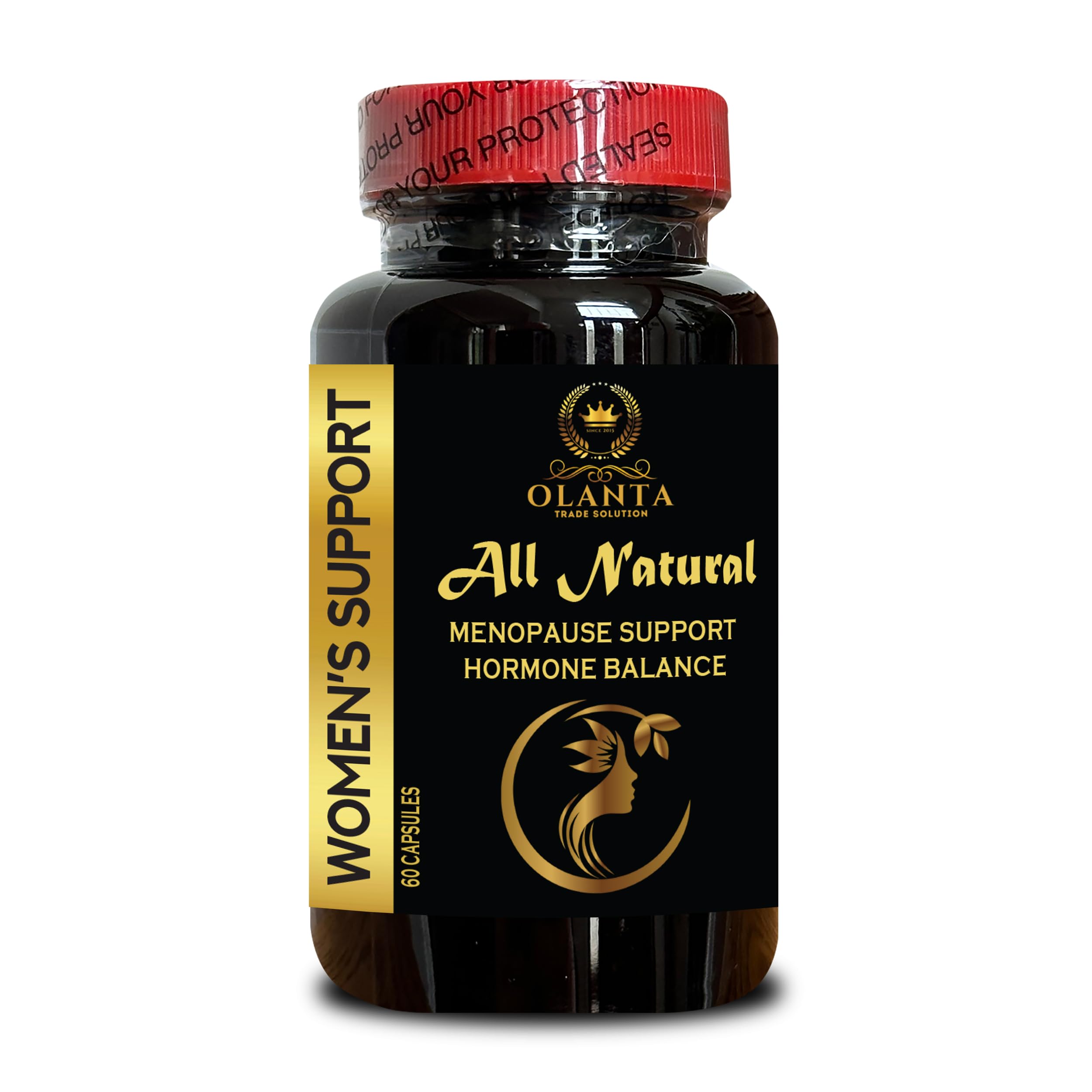 MENOPAUSE SUPPORT SUPPLEMENT - Perimenopause Supplements Women for Hot Flashes, Menopause Support, Supplement for Women Supports Hormone Balance with Black Cohosh - 1 Bottle 60 Capsules OLANTA TRADE SOLUTIONAu supplements