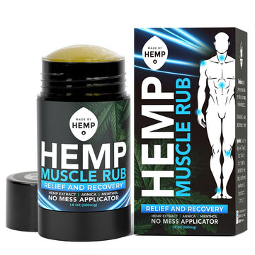 Hemp Roll On Post Workout Muscle Relief Stick for Muscles and Joints Natural Blend with Arnica, Menthol, Ginger Non Greasy Balm Cooling Soothing Support Formula Made by Hemp 1.8oz MADE BY HEMP Co.Au supplements