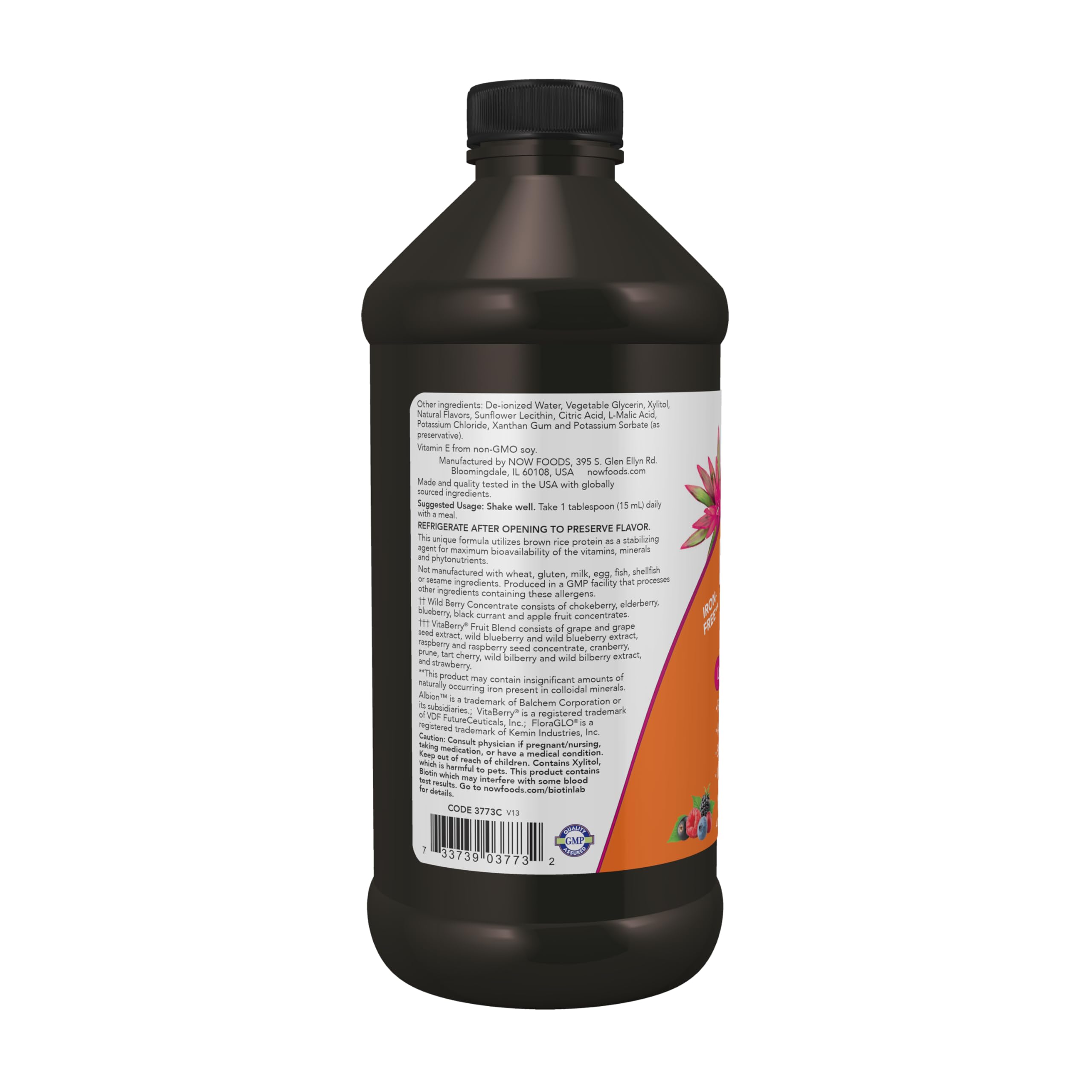 NOW Foods Supplements, Liquid Multi, Fast Absorption, Liquid Vitamin & Mineral, Wild Berry Flavor, 16-Ounce NOW FoodsAu supplements
