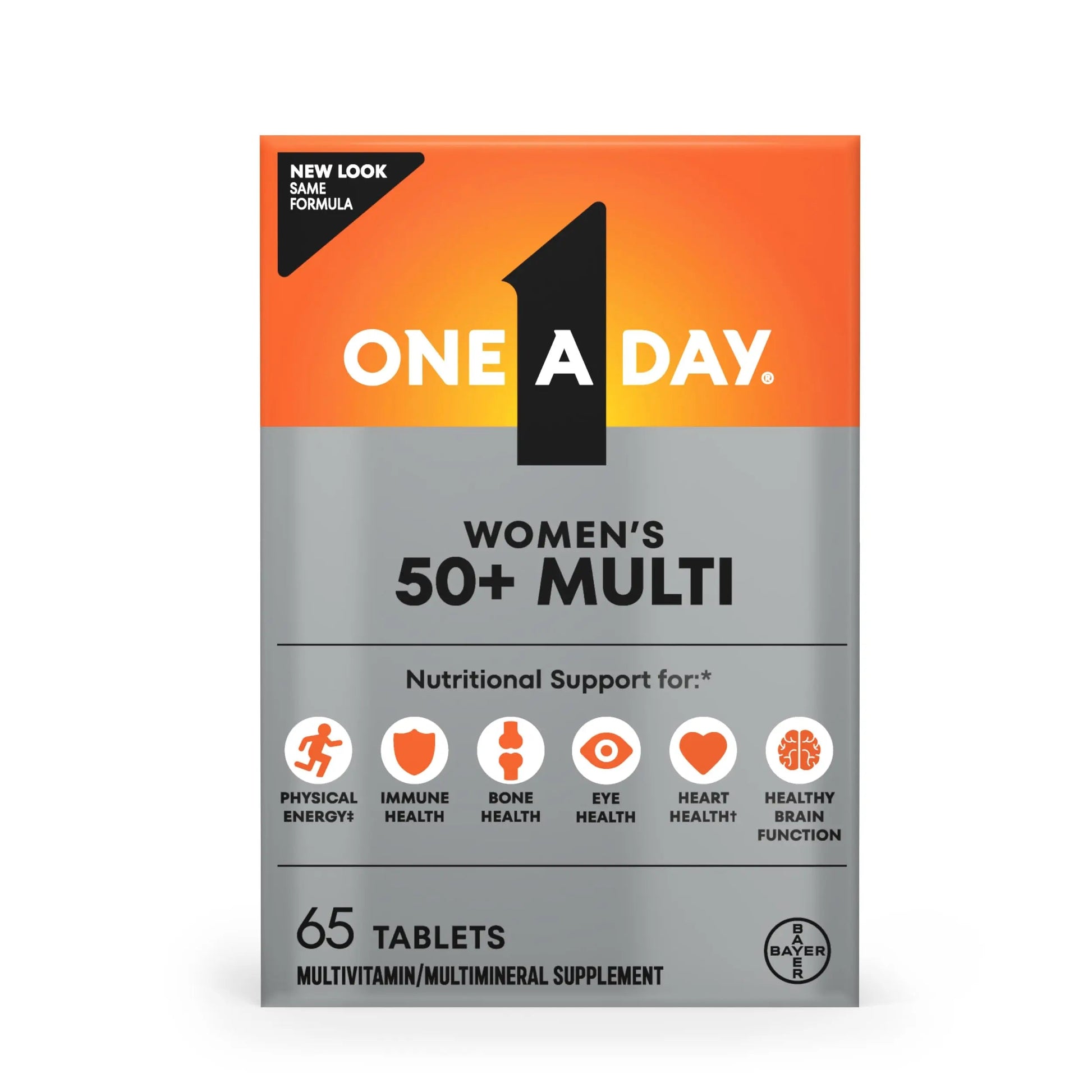 One A Day Multivitamin for Women 50 and Over Tablets, Womens Multivitamin 50 plus with Vitamins D, C, E, Zinc & Biotin, Daily Vitamins for Woman 50+, 65 Ct ONE A DAYAu supplements