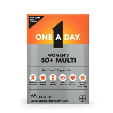 One A Day Multivitamin for Women 50 and Over Tablets, Womens Multivitamin 50 plus with Vitamins D, C, E, Zinc & Biotin, Daily Vitamins for Woman 50+, 65 Ct ONE A DAYAu supplements