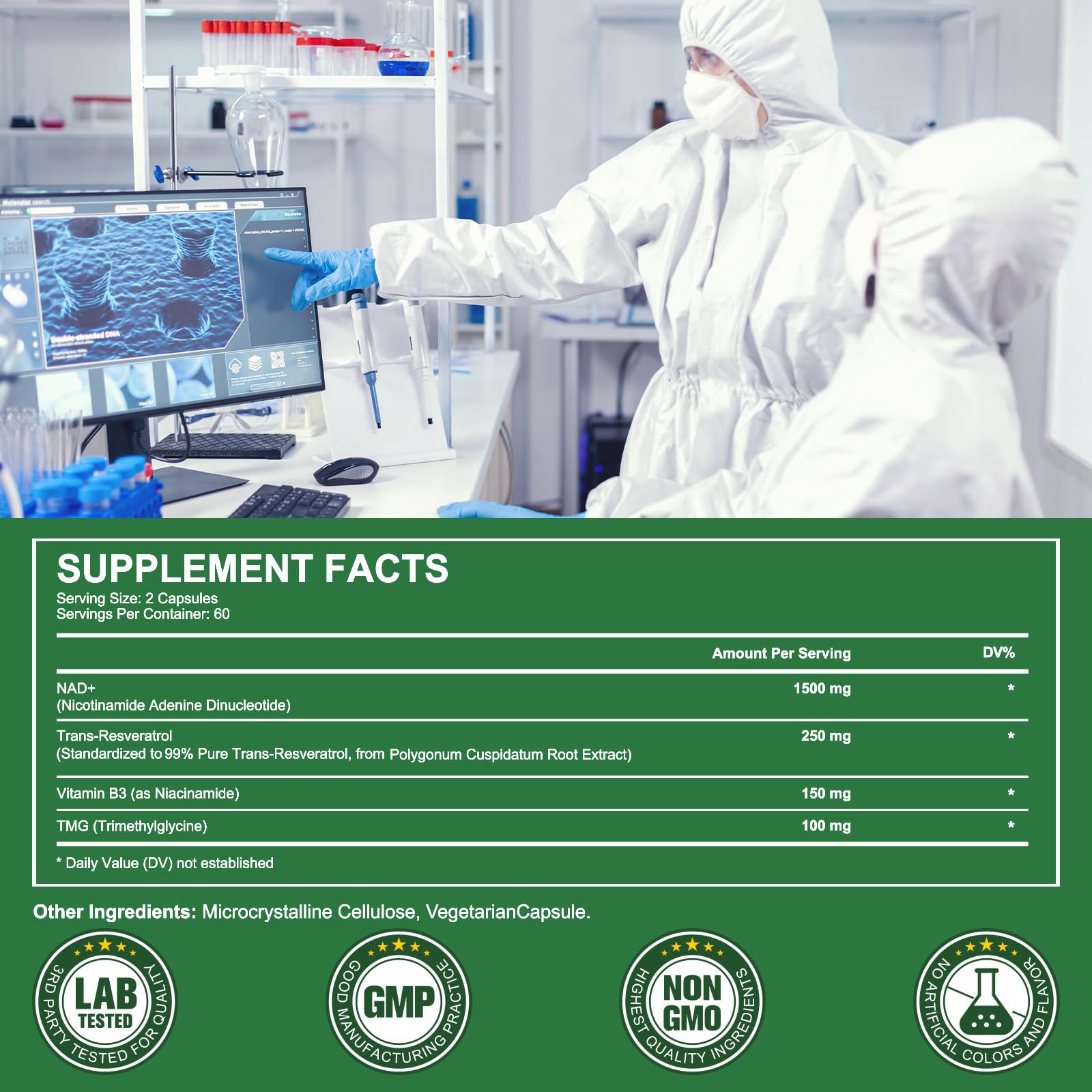 APU.FAIRY NAD Supplement,NAD Nicotinamide Riboside,Extra Strength NAD Alternative Liposomal,Boost NAD & Resveratrol + for Women & Men,Energy Anti-Aging,Cell Regeneration,120 Capsules sack-120 APU.FAIRYAu supplements