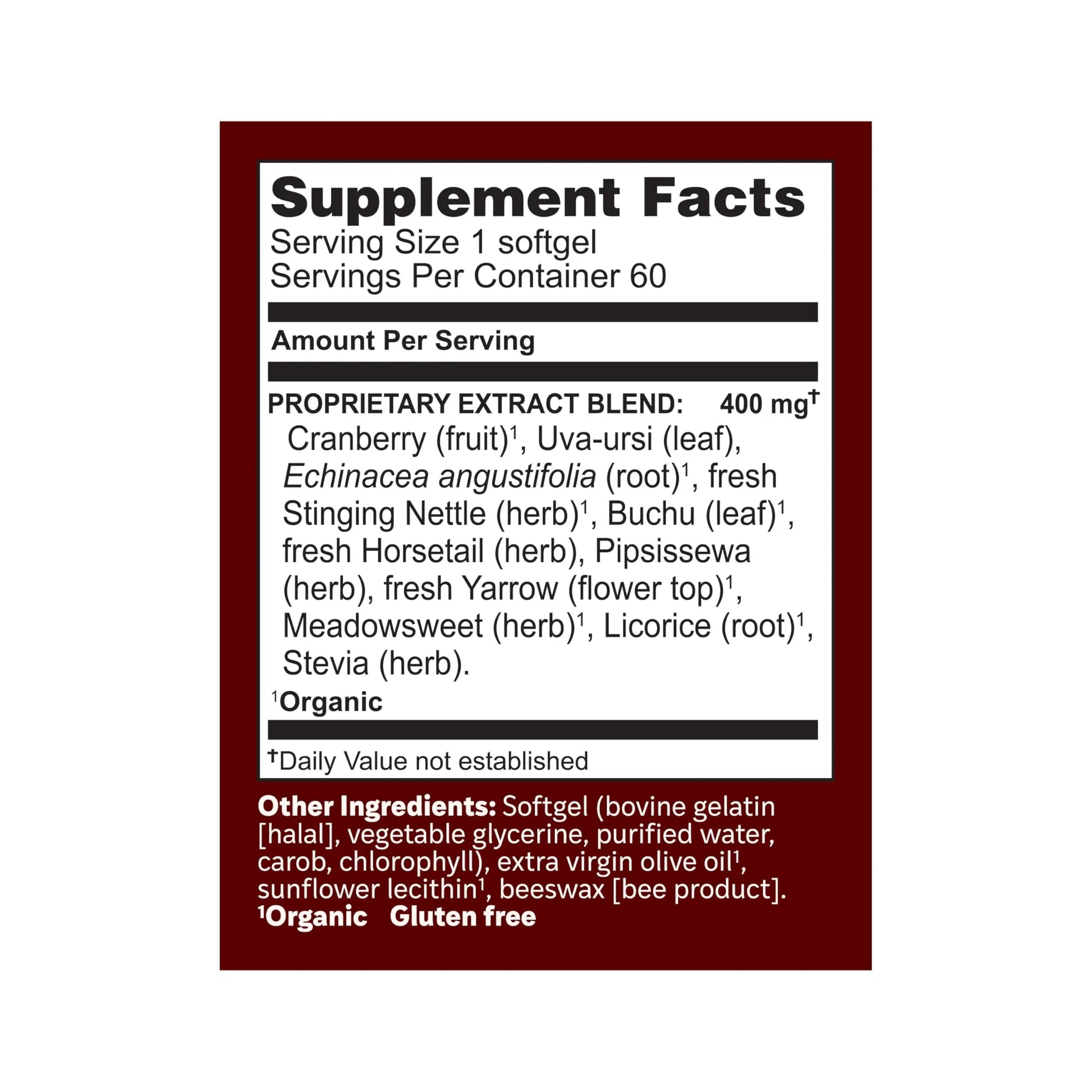 Herbs Etc. CranBladder ReLeaf Softgels - Bladder Health Support - Natural Supplement Formula to Aid Urinary Health & Comfort - Optimal Urinary Support with Cranberry - 60 Softgels (60 Servings) Herbs Etc.Au supplements