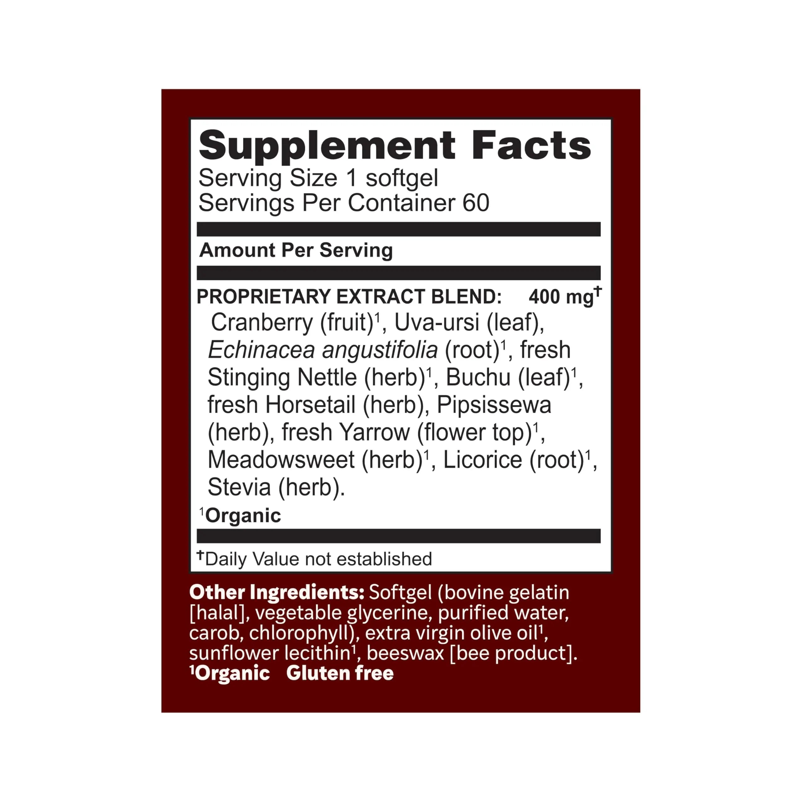 Herbs Etc. CranBladder ReLeaf Softgels - Bladder Health Support - Natural Supplement Formula to Aid Urinary Health & Comfort - Optimal Urinary Support with Cranberry - 60 Softgels (60 Servings) Herbs Etc.Au supplements