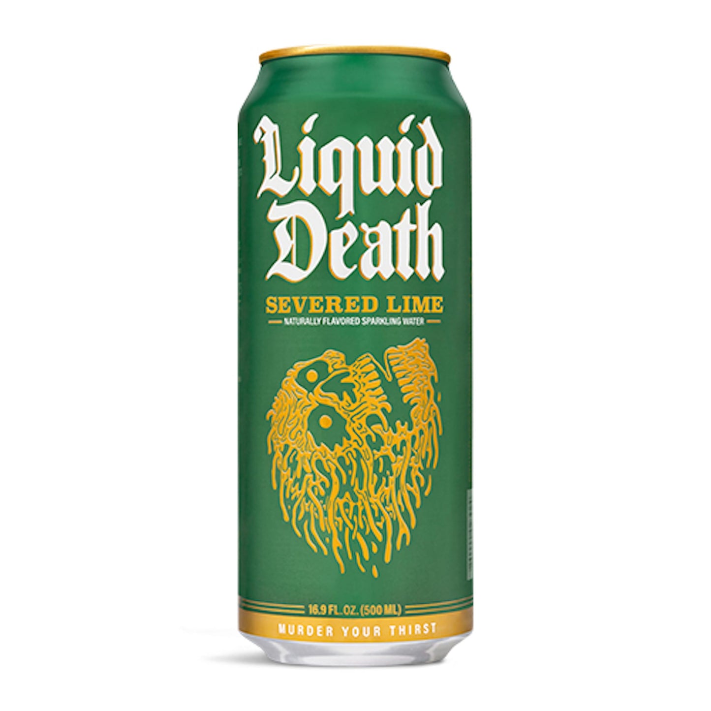 Liquid Death Flavored Sparkling Water with Agave, Severed Lime, 16.9 oz Tallboys (12-Pack) Liquid DeathUS supplements