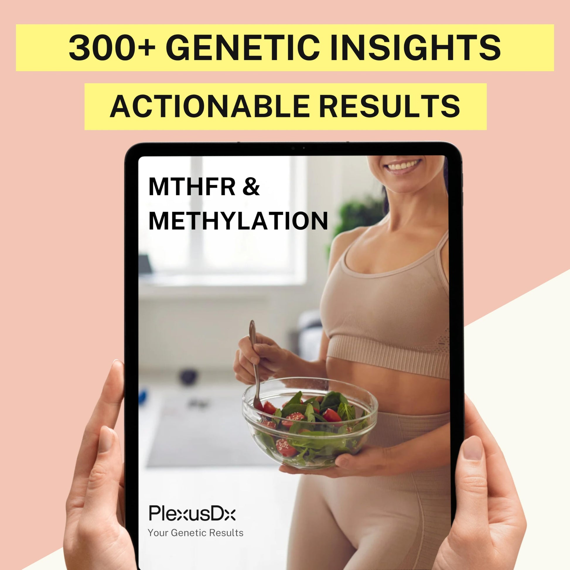 Genetic Methylation Test Kit & MTHFR Testing Kit | 300+ DNA Reports Including MTHFR Gene Variants, COMT, BHMT, AHCY and Folate | Custom Supplement & Meal Plan Recommendations with 10,000 Recipes PlexusDXAu supplements