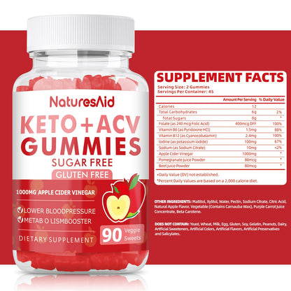 90 CT Keto Acv Gummies for Advanced Weight Loss & Belly Fat Burn - Pro Active Super Natures AidUS supplements