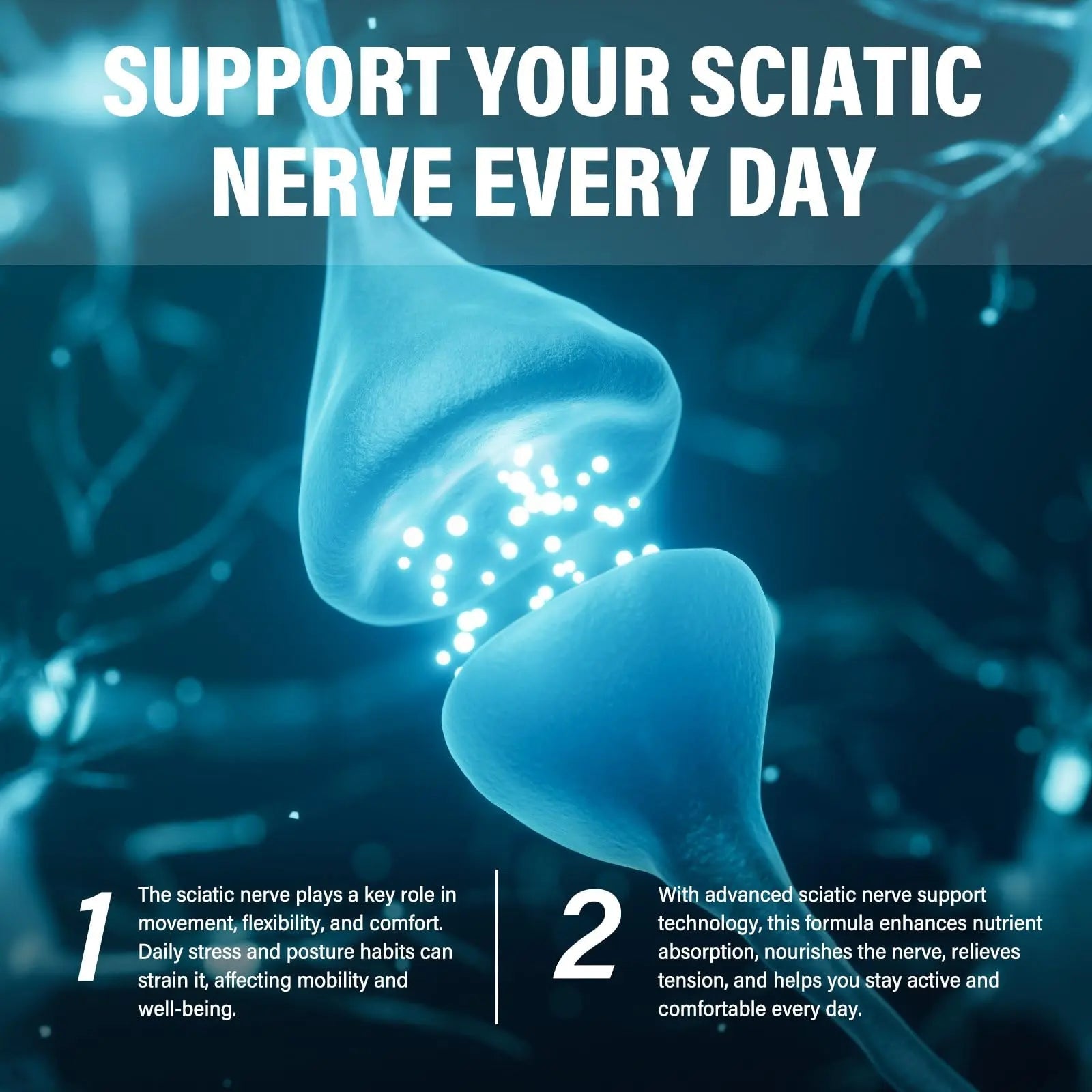 Sciatic Nerve Support Supplement, 120 Capsules Nerve Savior for Neuropathy, Premium Formula with Natural Botanical & Vitamin Complex VivaherbalAu supplements