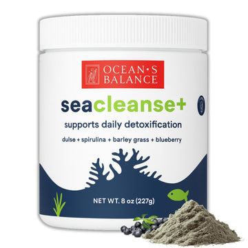 Ocean's Balance Seacleanse+ Daily Detox Cleanse Powder | Gut Health & Immune Support | Supports Gentle Cleanse & Vitality | 8oz Ocean's Balance Clean Taste of MaineAu supplements