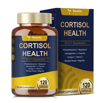 Totaria Cortisol Supplement with Ashwagandha,Magnesium,Rhodiola Rosea,L Theanine,Hormone Balance for Women 120 Vegan Capsules (Pack of 1) TotariaAu supplements