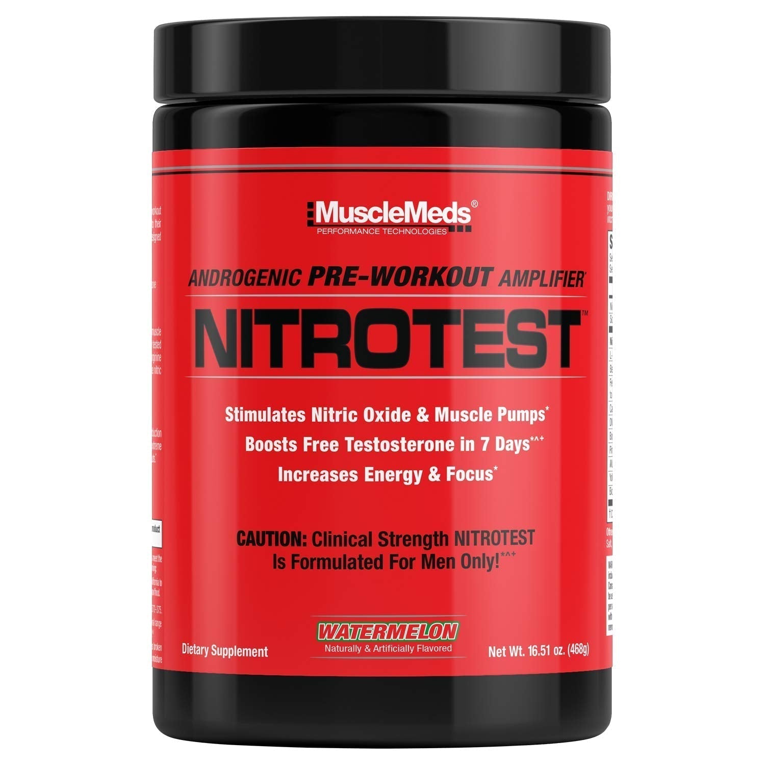 MuscleMeds Nitrotest Pre-Workout Supplement Drink, Boost Nitric Oxide, Testosterone MuscleMedsAu supplements