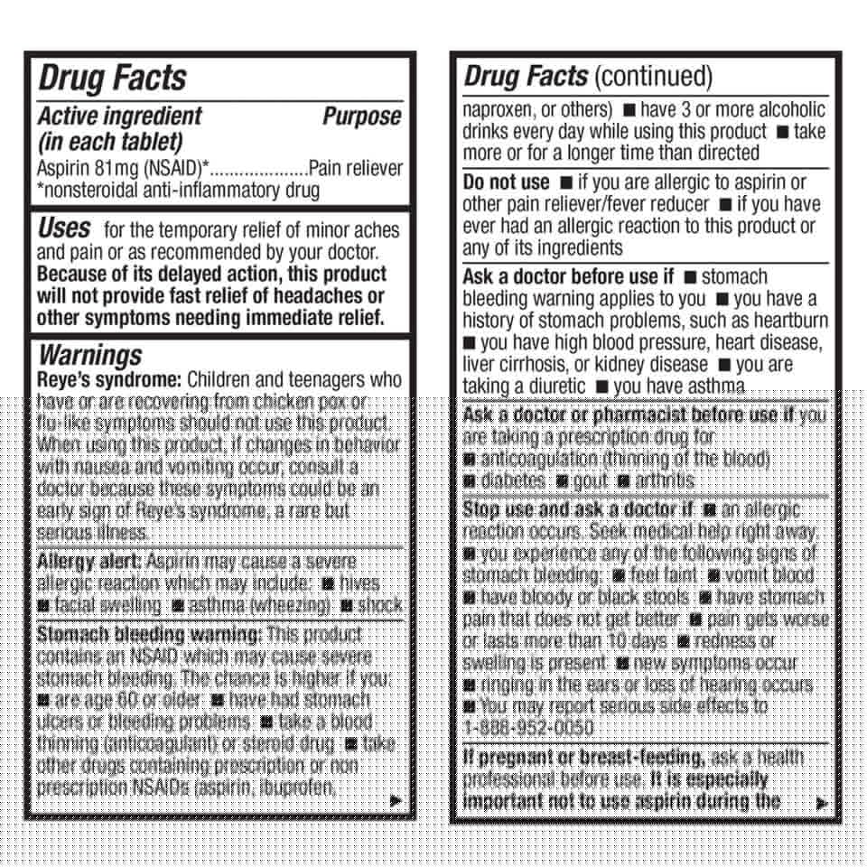 HealthA2Z Aspirin 81mg Low Strength | Enteric Coated | 24 Packs of 40 Counts (960 Tablets Total) | Value Package HealthA2ZAu supplements
