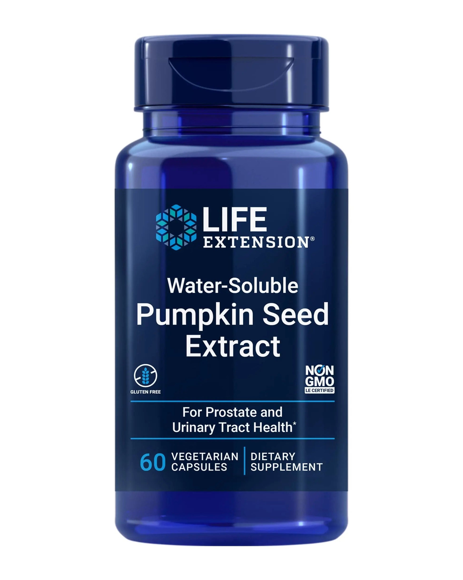 Life Extension Water-Soluble Pumpkin Seed Extract, Promotes Prostate & Urinary Tract Health, Bladder Health Support, Men, Women, Gluten-Free, Non-GMO, Vegetarian, 60 Capsules Life ExtensionAu supplements