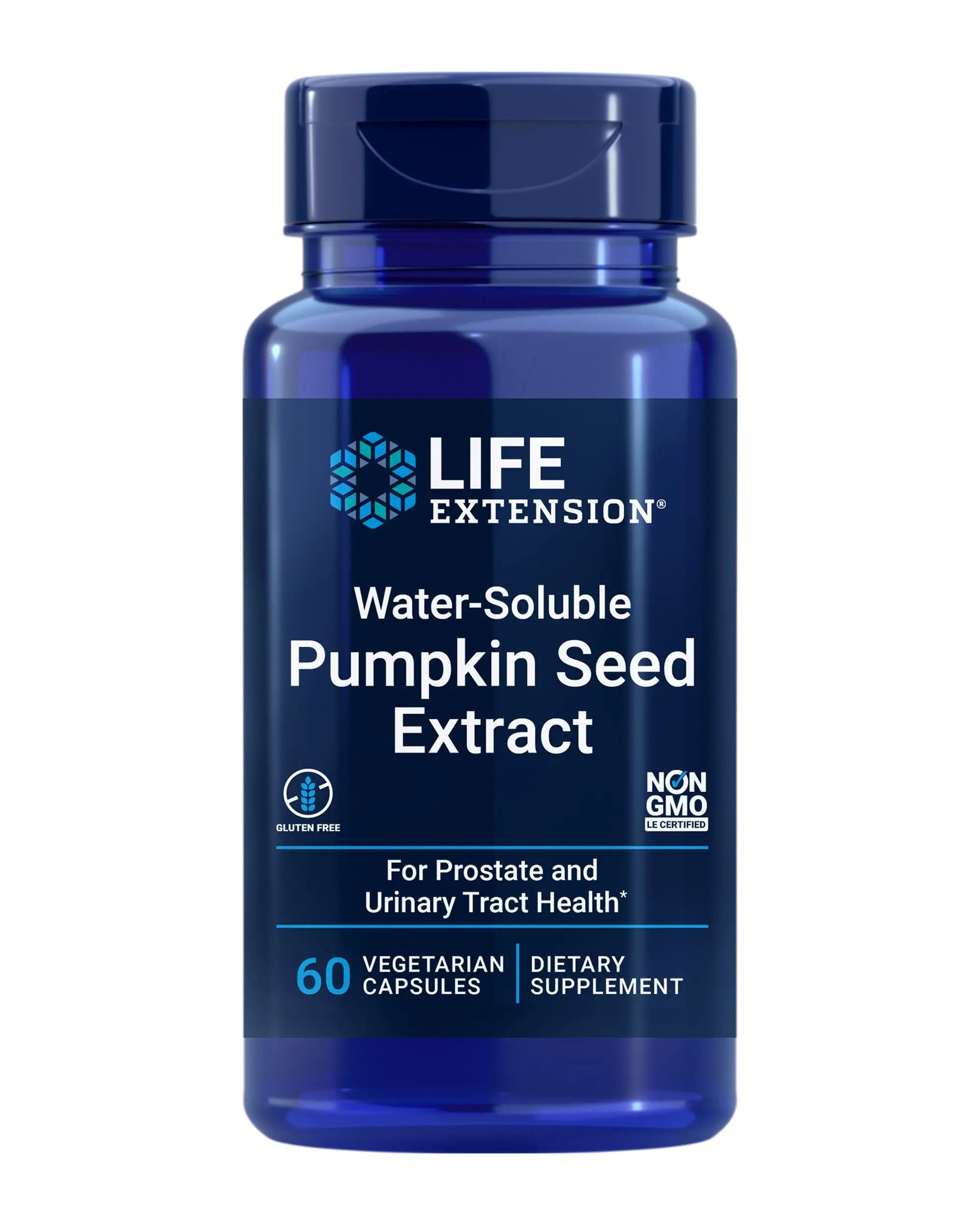Life Extension Water-Soluble Pumpkin Seed Extract, Promotes Prostate & Urinary Tract Health, Bladder Health Support, Men, Women, Gluten-Free, Non-GMO, Vegetarian, 60 Capsules Life ExtensionAu supplements