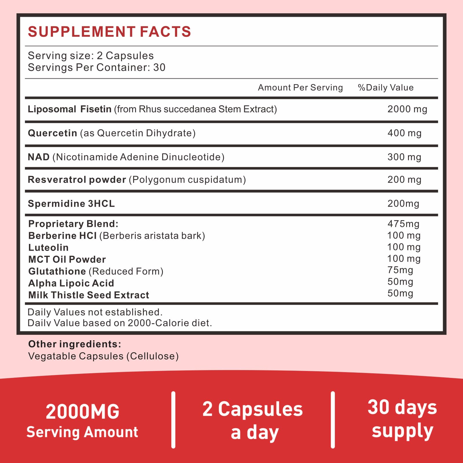 Uarcool Fisetin Supplement 2000mg for Healthy Aging and Longevity, Skin Health, Brain - Soy Free, Vegetarian - 60 Softgels(2 Bottles) UarcoolAu supplements