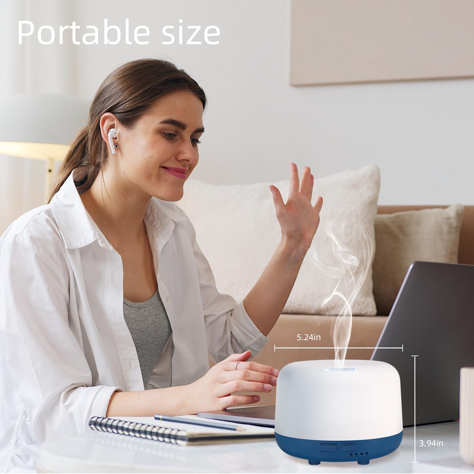 Marchred 300ML Essential Oil Diffuser with Remote Control, 7 LED Color Changing Light MarchredAu supplements