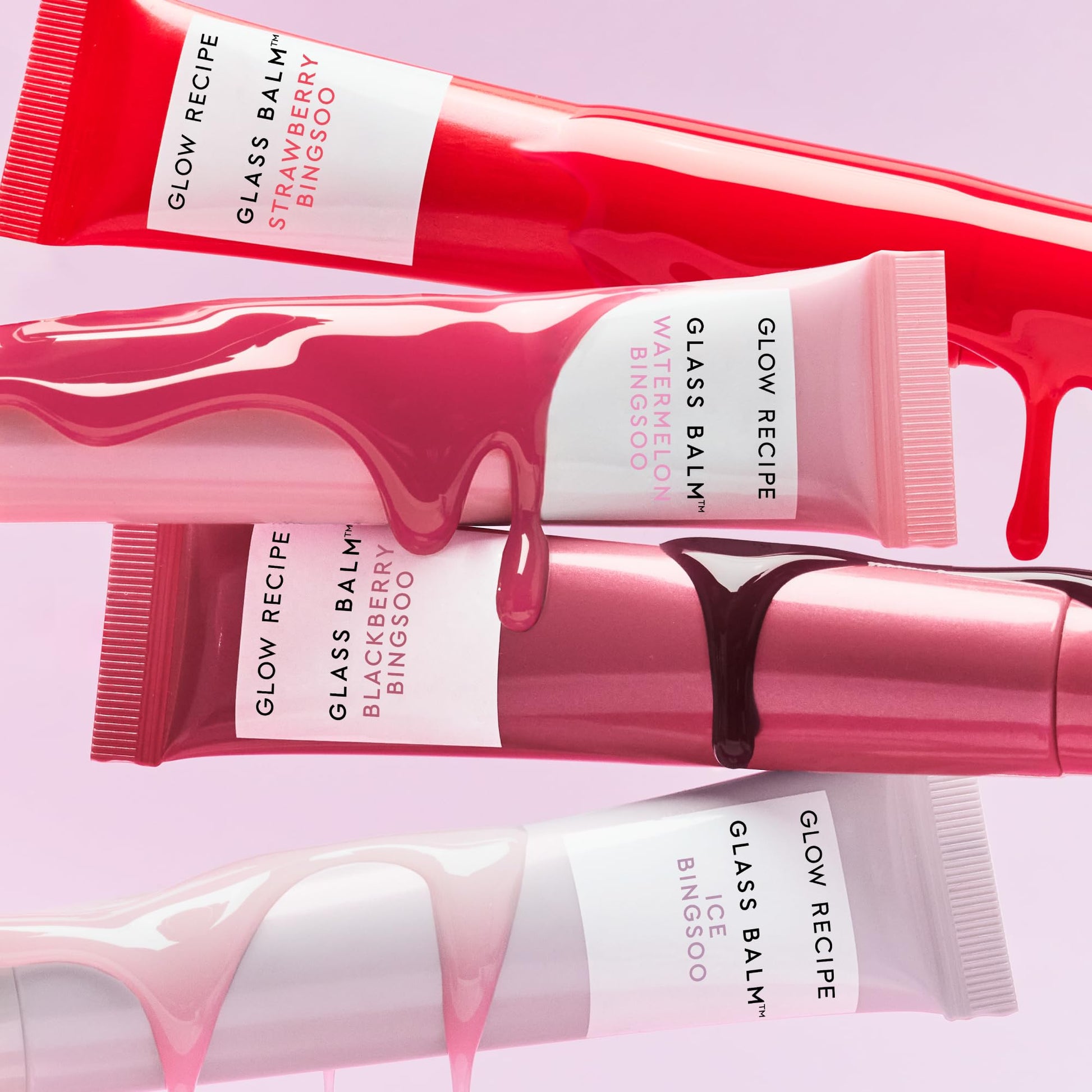 Glow Recipe Glass Balm Lip Treatment - 12Hr Hydrating Lip Balm & Moisturizer with Hyaluronic Acid to Smooth, Plump & Protect from Dryness - Sheer Soft Pink Tint, Watermelon Bingsoo (15 ml) Glow RecipeAu supplements