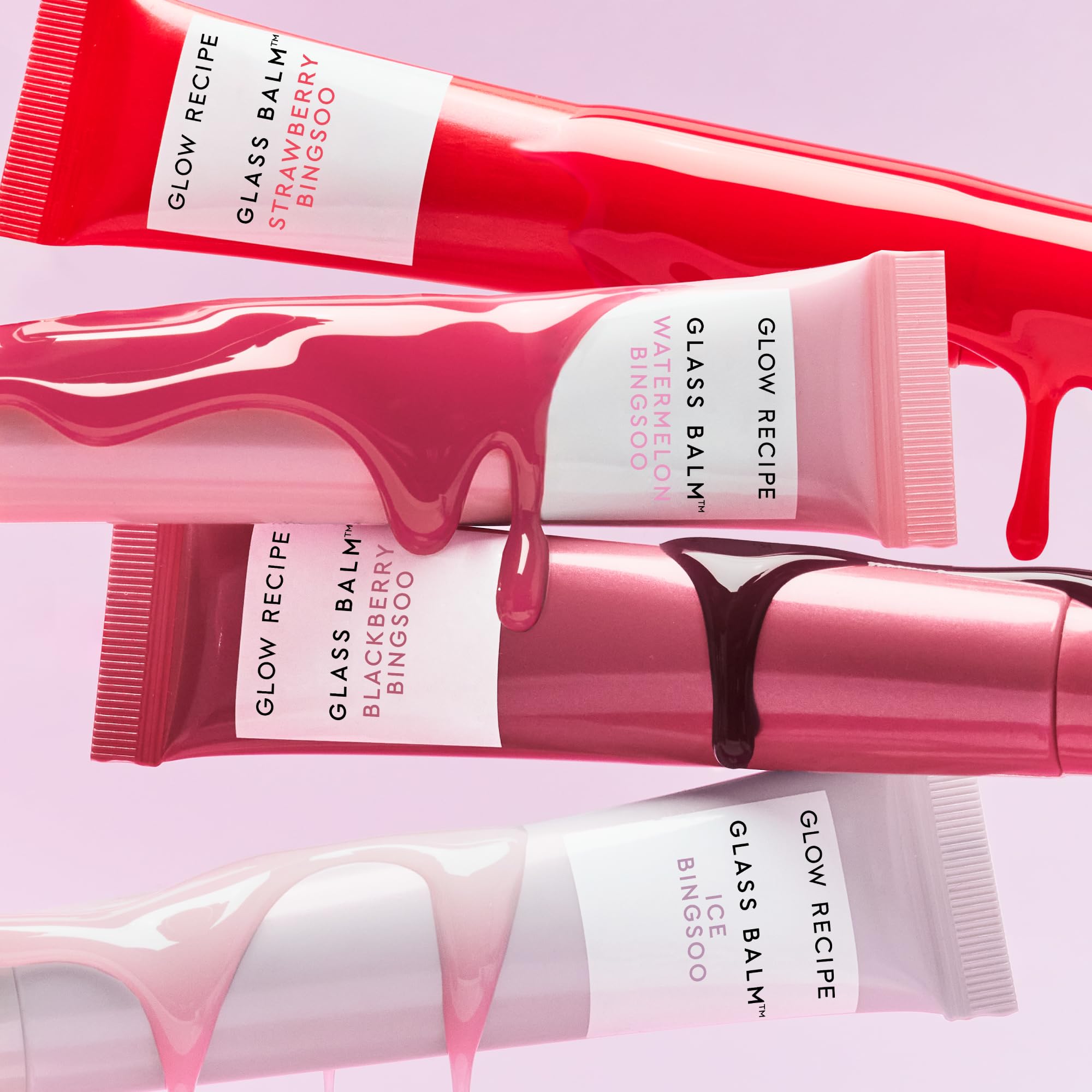 Glow Recipe Glass Balm Lip Treatment - 12Hr Hydrating Lip Balm & Moisturizer with Hyaluronic Acid to Smooth, Plump & Protect from Dryness - Sheer Soft Pink Tint, Watermelon Bingsoo (15 ml) Glow RecipeAu supplements