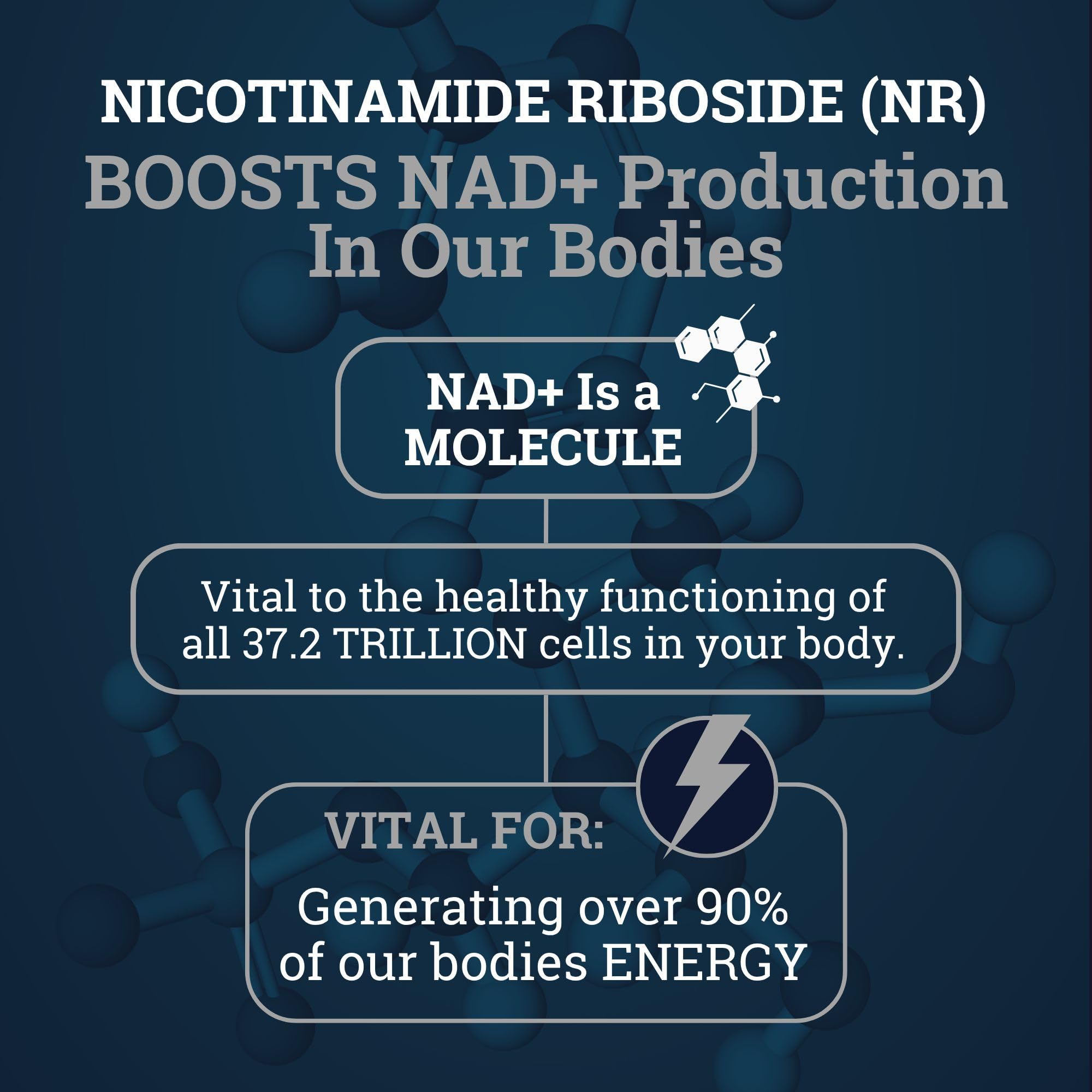 Black Forest NAD Nicotinamide Riboside 900 mg (Liposomal Nicotinamide Riboside 900mg Resveratrol, Quercetin 500mg & 150mg of NAD Resveratrol Supplement) 1550 MGS NR Supplement 900mg NAD+ Black ForestAu supplements