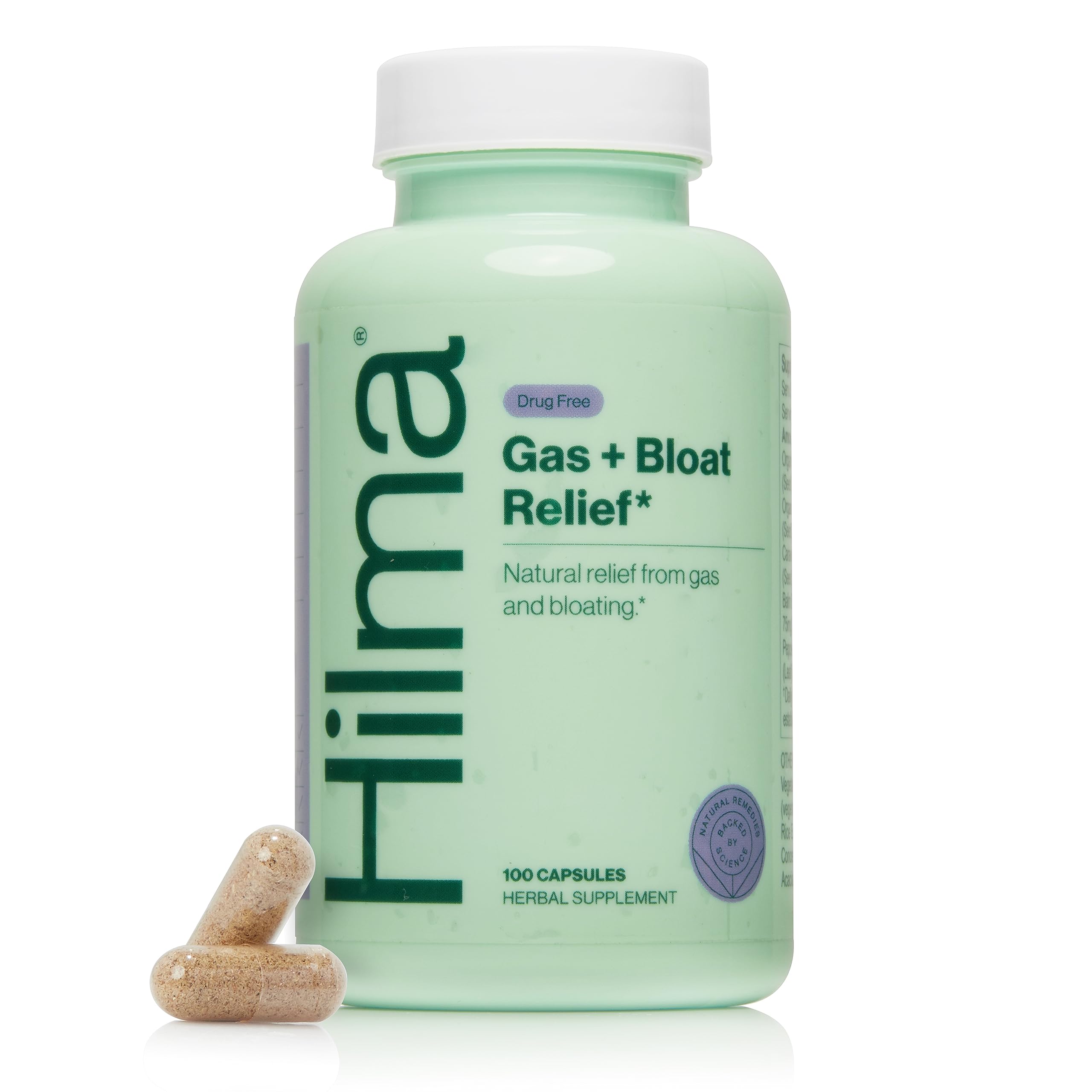 Hilma Natural Gas & Bloating Relief - with Lemon Balm, Fennel & Peppermint Leaf HilmaAu supplements