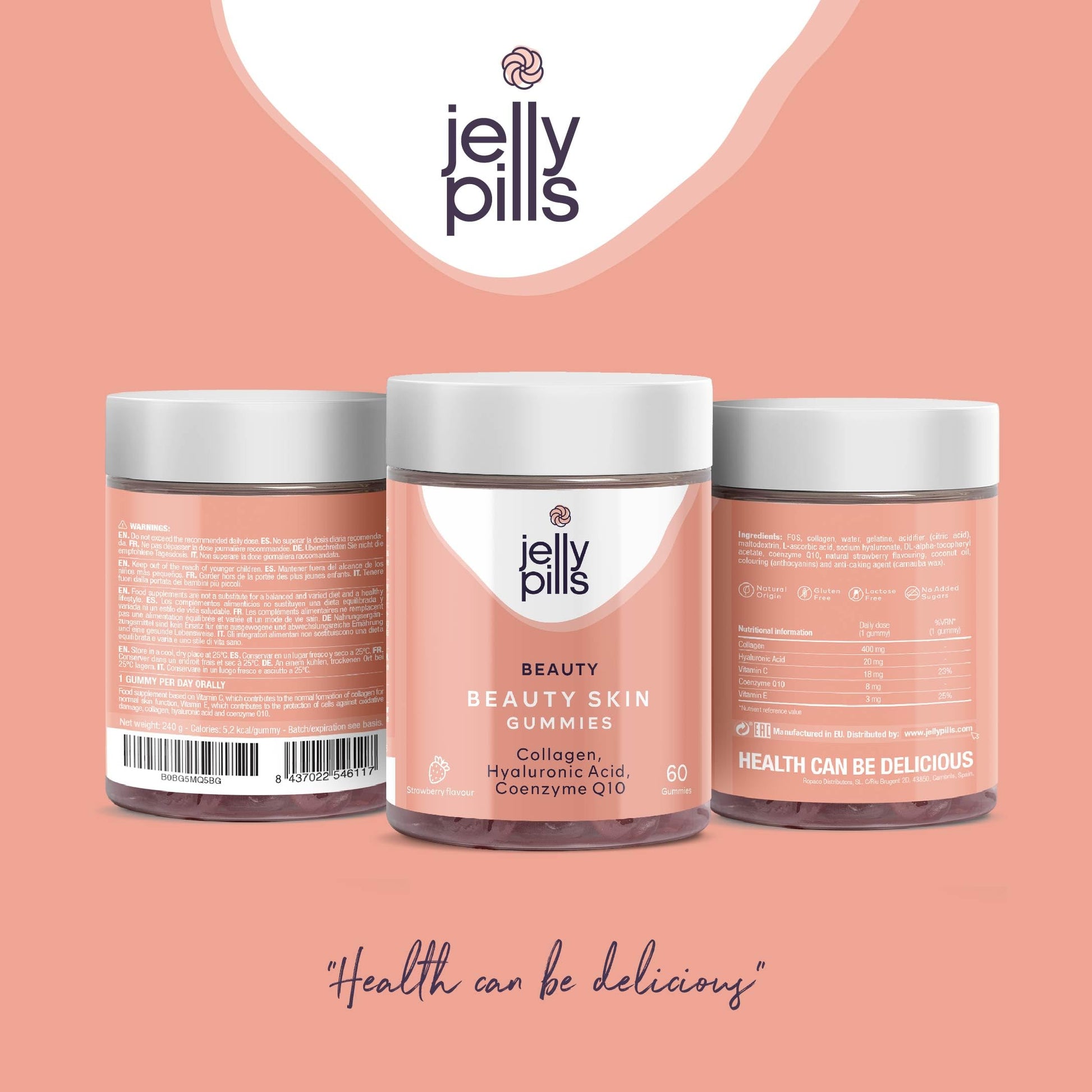 Jelly Pills® Hydrolyzed Collagen Gummies with Hyaluronic Acid and Coenzyme Q10 Jelly PillsAu supplements