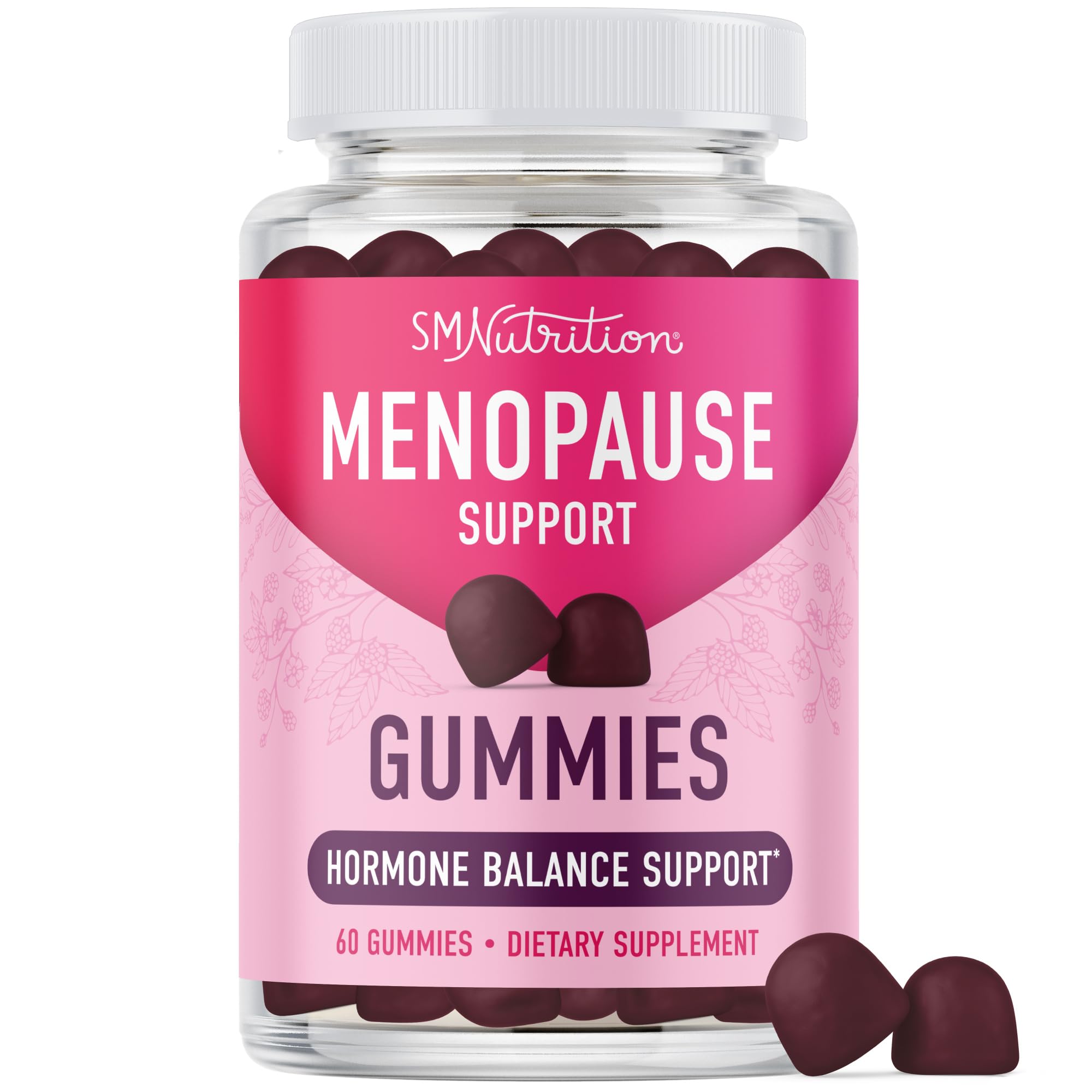 Menopause Support Gummies | Hormone Balance Relief for Hot Flashes, Night Sweats, Mood Swings, & Bloating | with Phytoestrogen Soy, Vitamin D3, PABA, Biotin | Vegetarian, Gluten-Free | 60 Count SMNutritionAu supplements