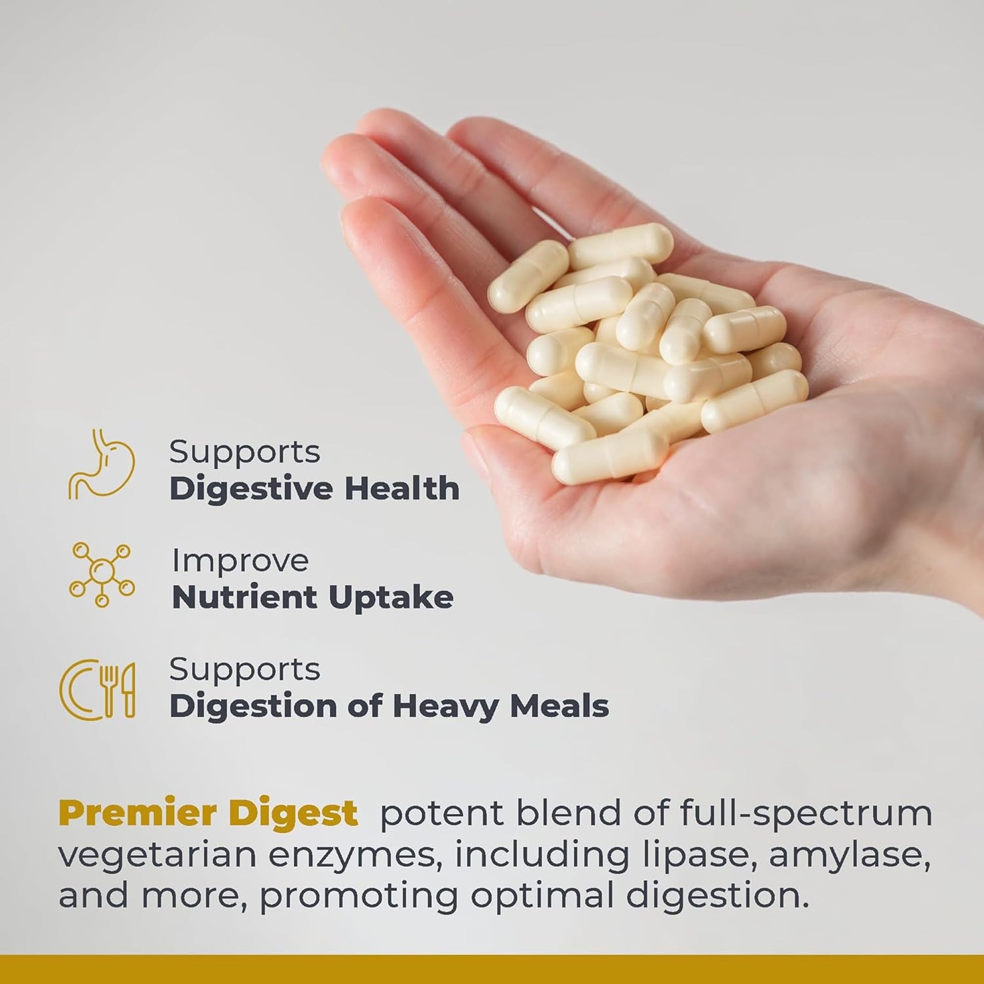 Premier Research Labs Active Digestive Enzymes with Probiotic and Prebiotics - Promotes Full-Spectrum Digestive Support - with Amylase, Protease & Lipase, 60 Plant-Sourced Capsules Premier Research LabsAu supplements