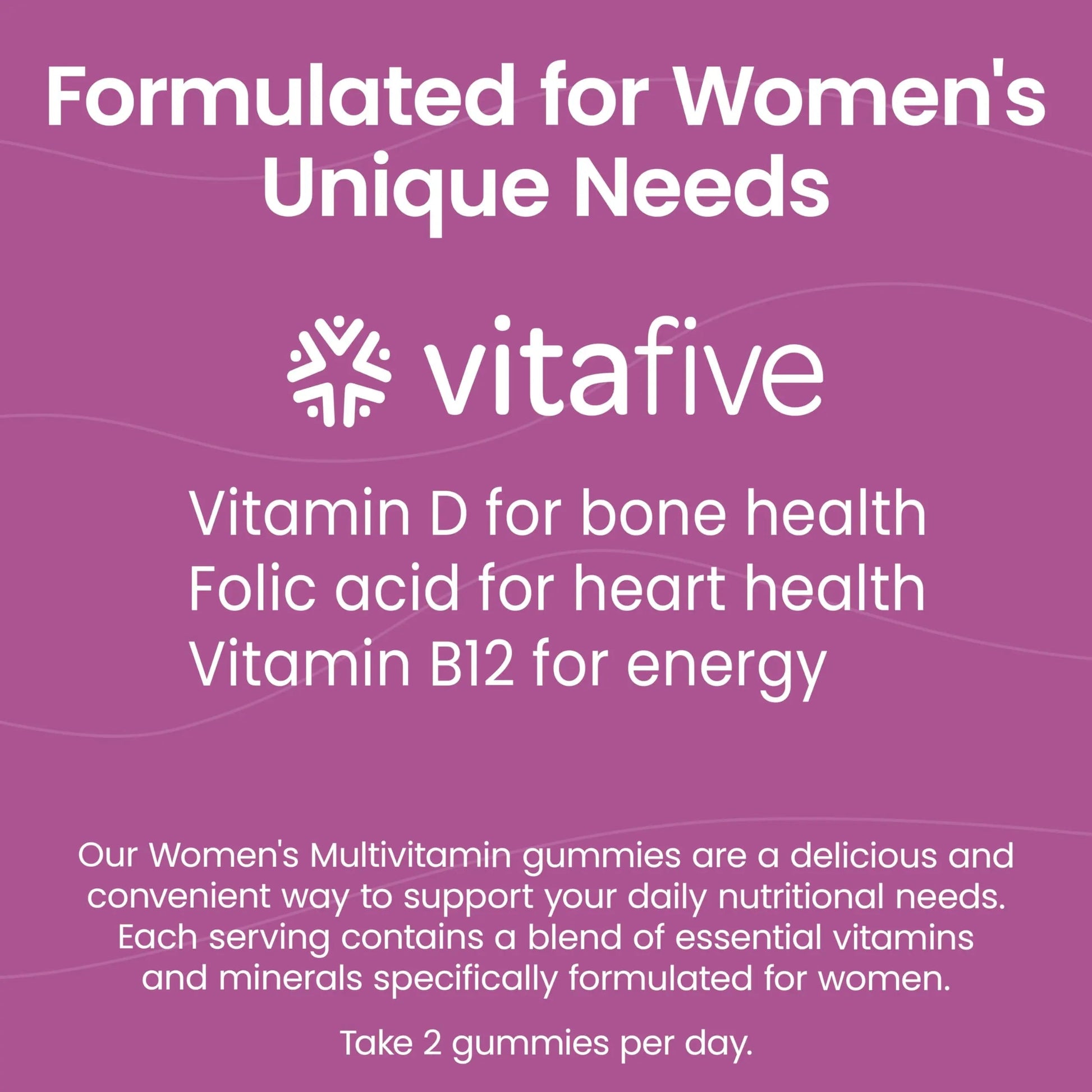 vitafive Women's Multivitamin Gummies, Best Multivitamin for Women with Biotin, D3, B12, Zinc, Low Sugar, Gluten Free (50 Ct) vitafiveAu supplements