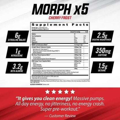 iSatori Morph Xtreme Intense Pre Workout - Bombsicle (20 Servings) Classic Blender Bottle iSatoriUS supplements