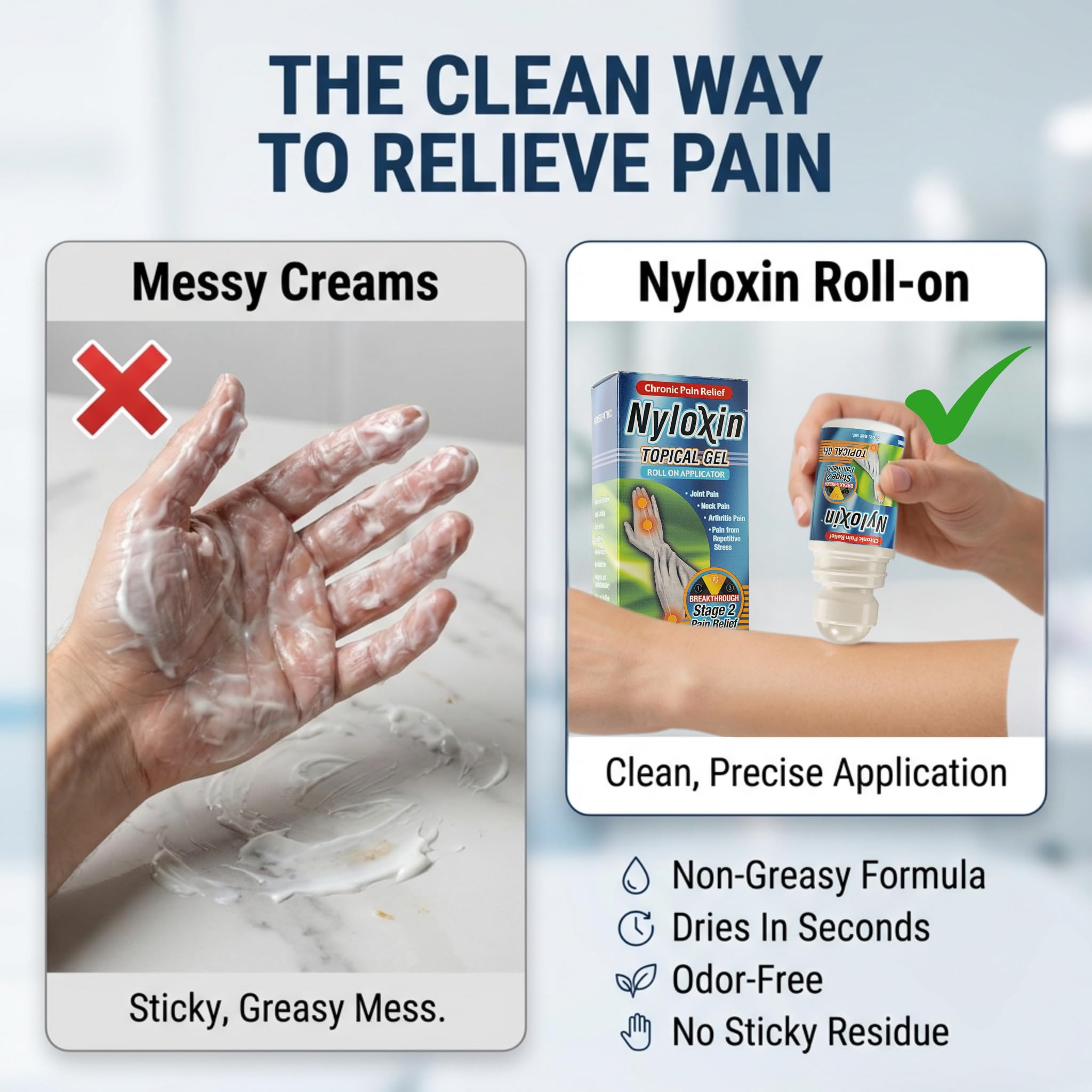Nyloxin Extra Strength Roll-On Arthritis Pain Relief Gel, Back Pain Relief, Neuropathy Pain Relief, Nerve Pain Relief, Knee Pain Relief, Foot Pain Relief, Muscle Pain Relief, Joint Pain (2 oz) NyloxinAu supplements