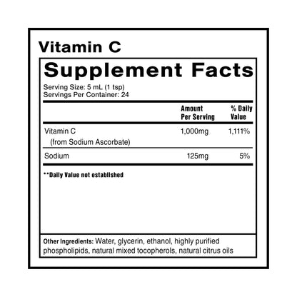 Quicksilver Scientific Liposomal Vitamin C - 1000mg Buffered Liquid Vitamin C Supplement - Immune + Antioxidant Support - Liposomes for Superior Absorption - Vegan + Non-GMO (4oz / 120ml) Quicksilver ScientificUS supplements