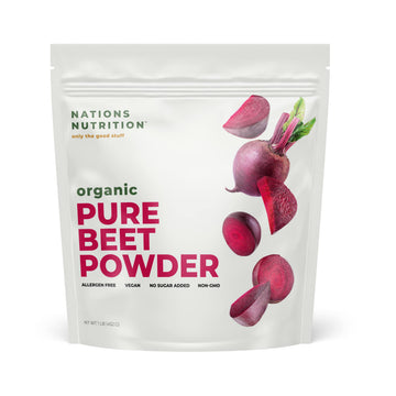 Nations Nutrition Pure Beet Root Powder Organic - Nitric Oxide Circulation Superfood Nations NutritionAu supplements