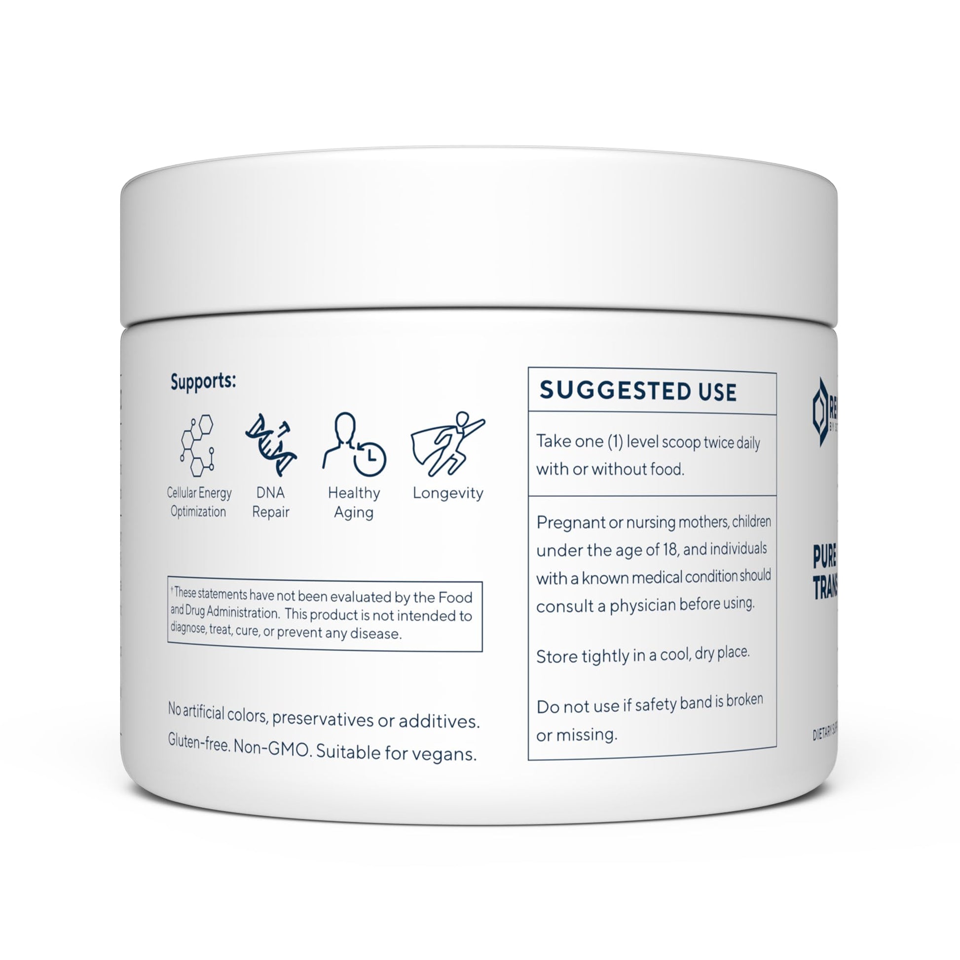 Renue By Science Resveratrol | High Strength Resveratrol Supplement | 100g Trans Resveratrol Powder | Reservatrol 200 Day Supply | Non-GMO & Allergen Free | Manufactured in The USA Third-Party Tested Renue By ScienceUS supplements
