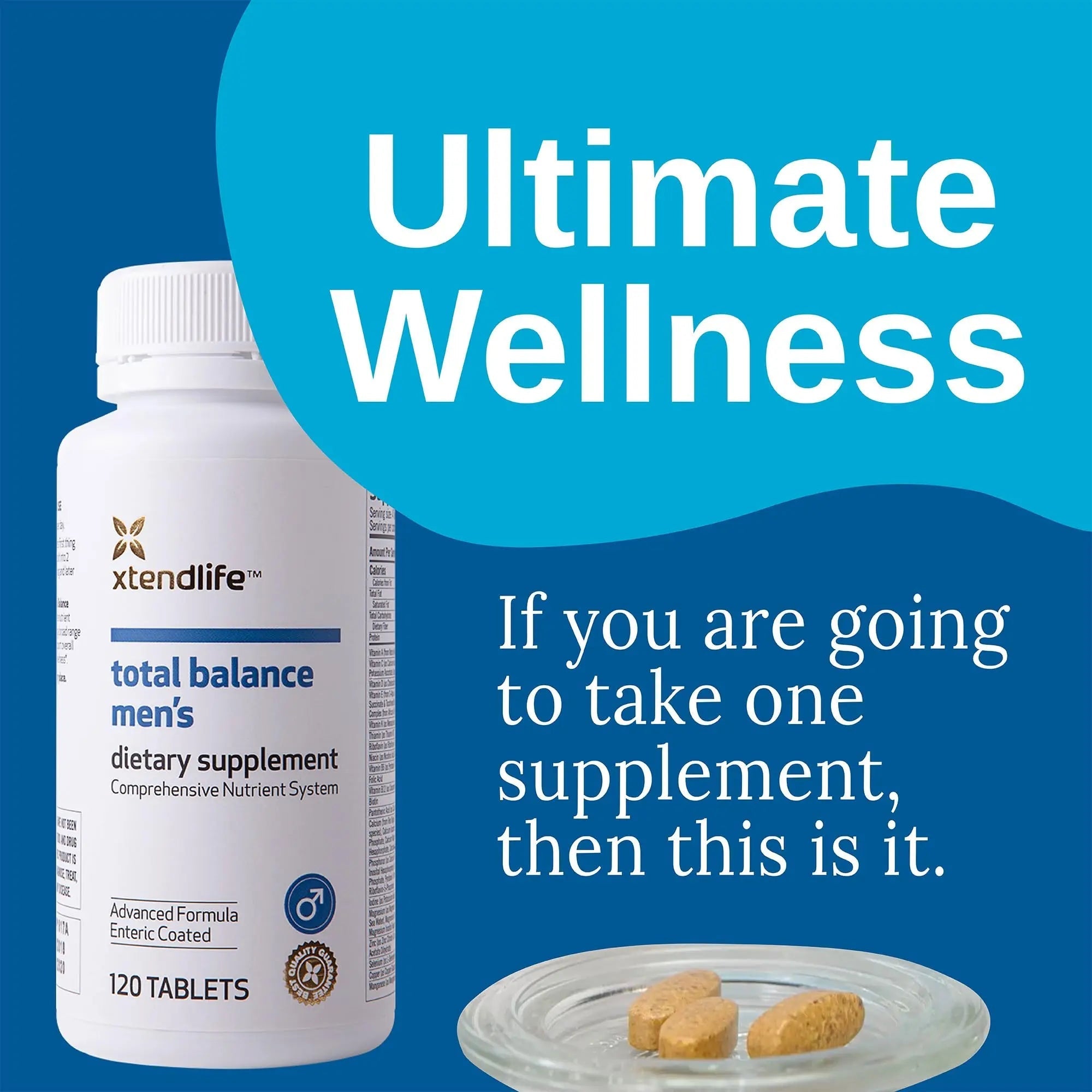 Xtendlife Total Balance Men’s Multivitamin for Immune, Heart, Digestive & Cellular Health - Daily Support XtendlifeAu supplements