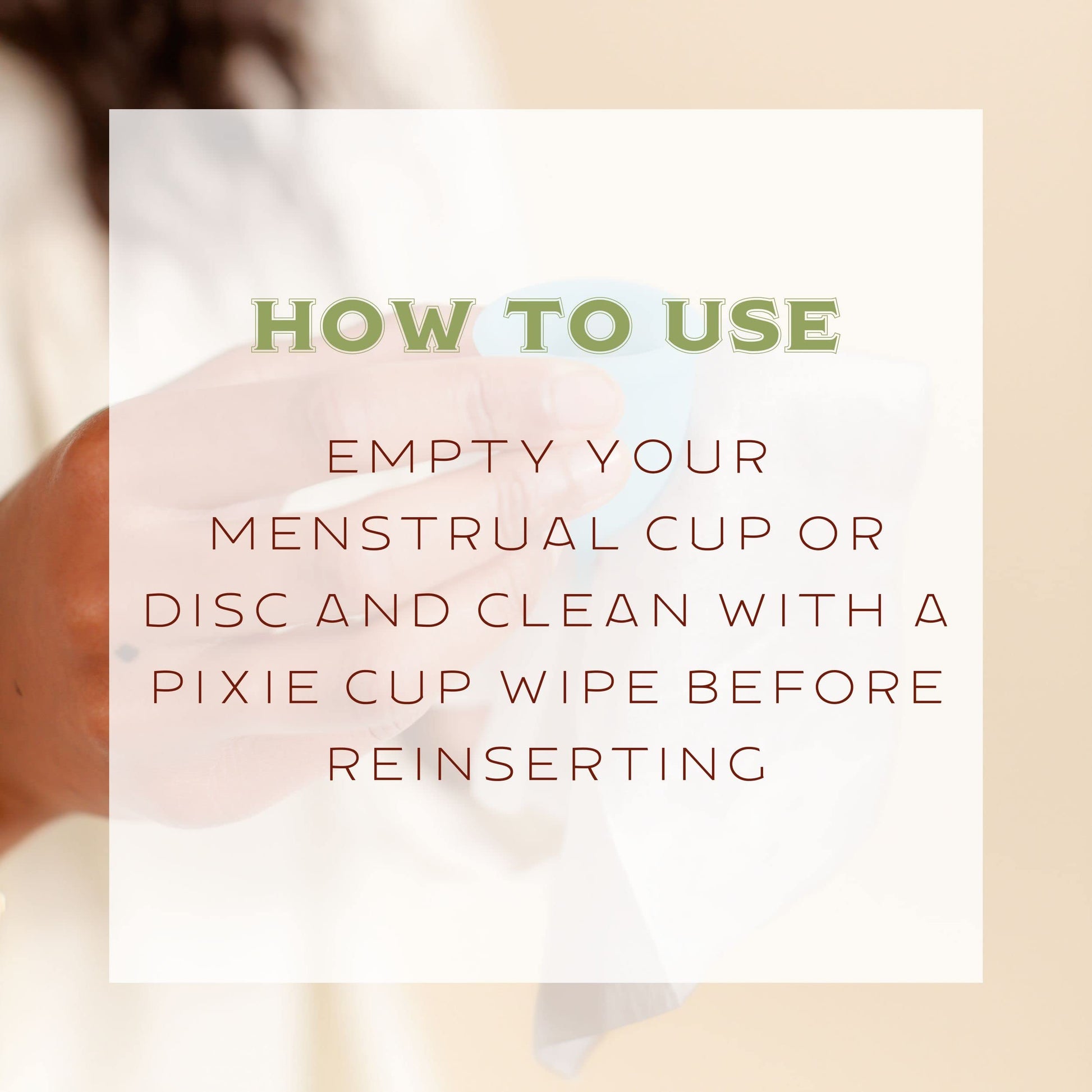 Menstrual Cup Wipes - On The Go Public Bathroom Feminine Wipes - Safe On Period Cups & Menstrual discs Pixie CupAu supplements