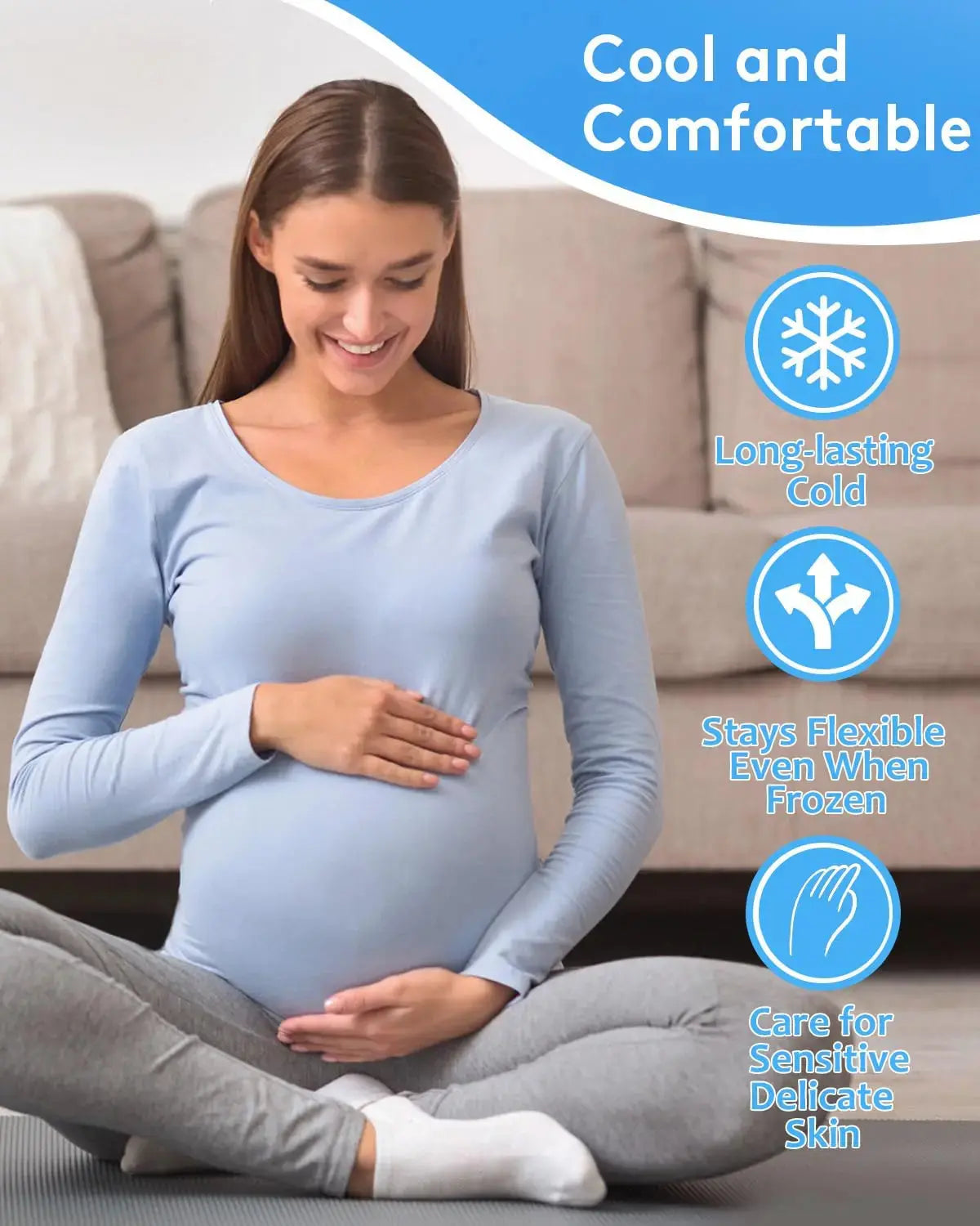 nalax Hemorrhoid Ice Pack 2 Pack – Ultra-Soft Reusable Cooling Gel Pads for Fast Relief, FSA-HSA Eligible Cold Therapy for Hemorrhoid Sufferers & Postpartum Moms, Includes 2 Storage Cases nalaxAu supplements