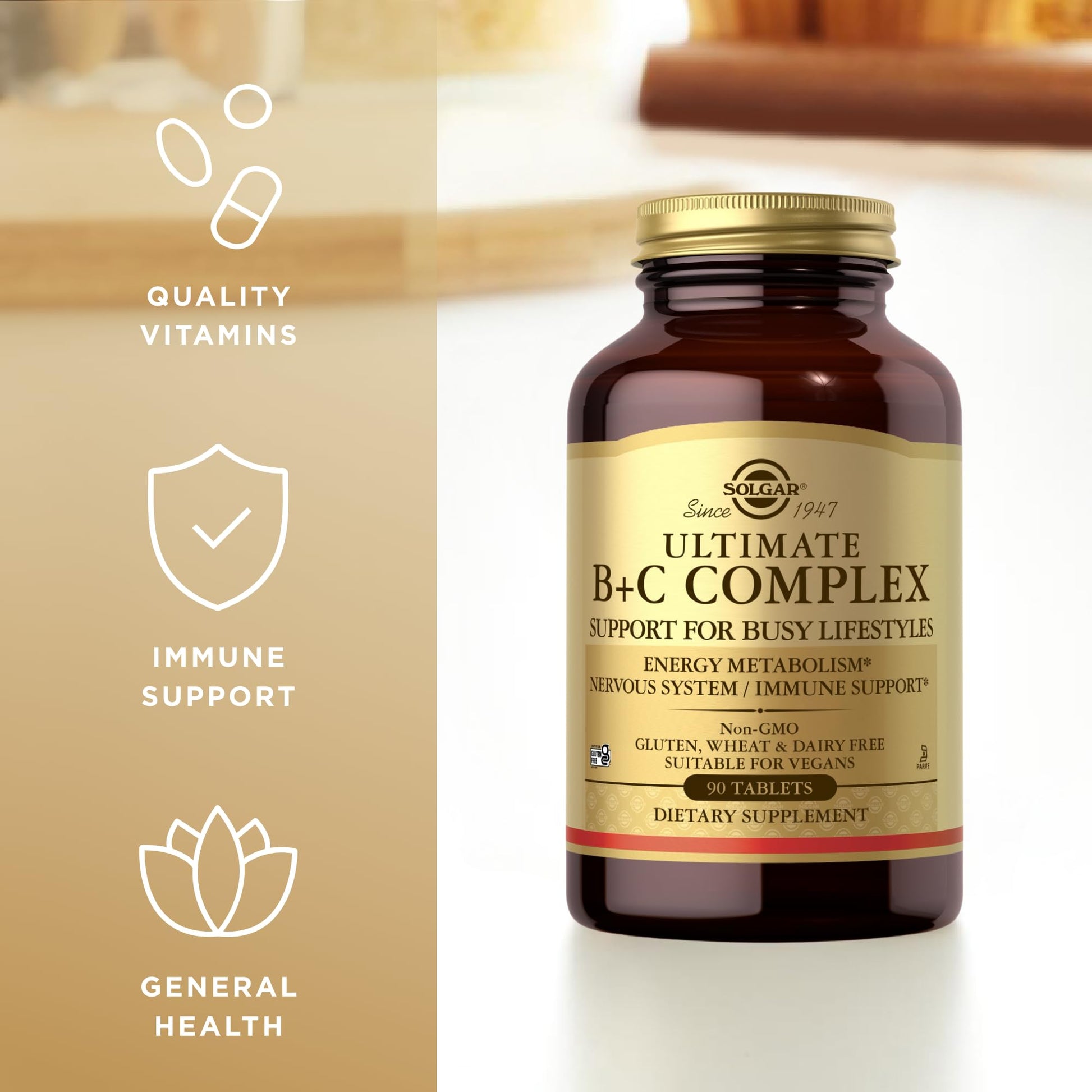 Solgar Ultimate B+C Complex Stress Formula 90 Tablets (Pack of 2) SolgarAu supplements