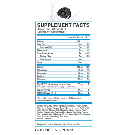 eFlow Nutrition 100% Whey Protein Isolate - Lactose-Free Digestive Enzymes Added eFlow NutritionUS supplements
