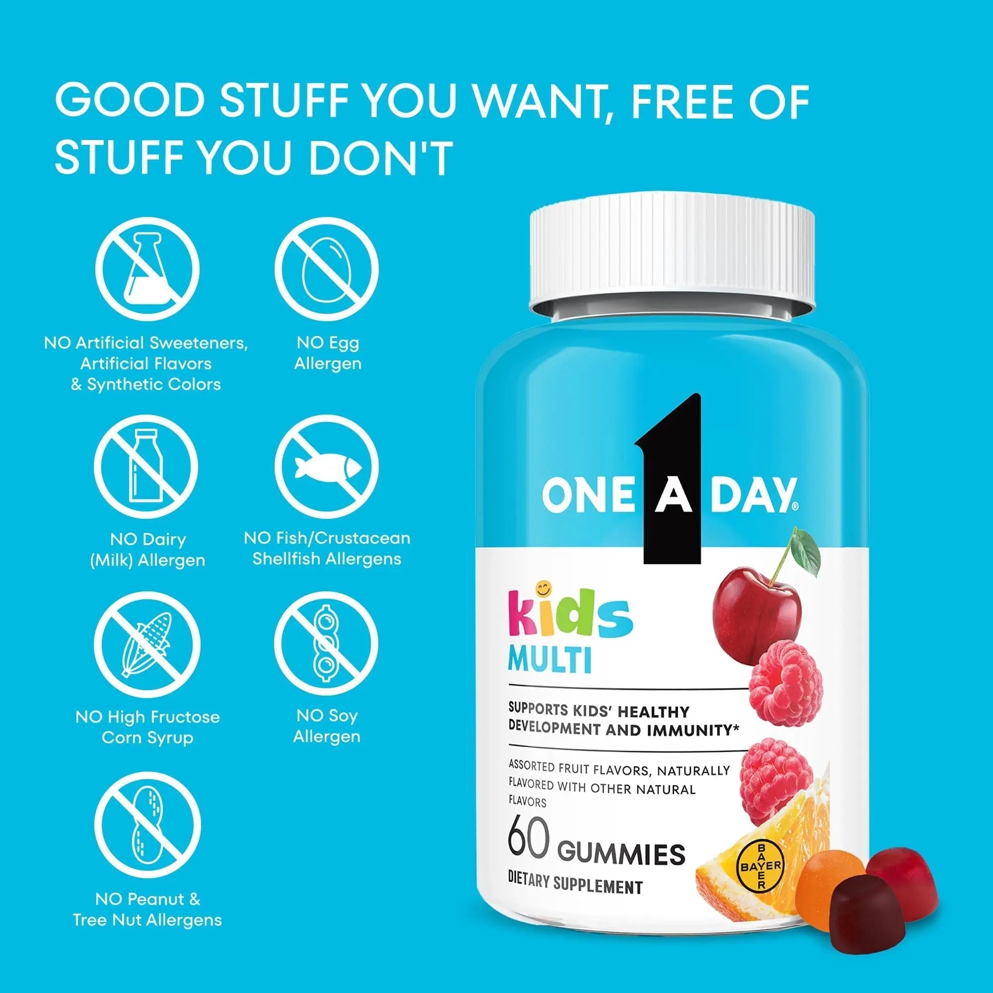One A Day Kids Multivitamin Gummies, Kids Vitamins with Vitamin C, D, E & Zinc for Immune Support, Childrens Gummy Vitamins ONE A DAYAu supplements