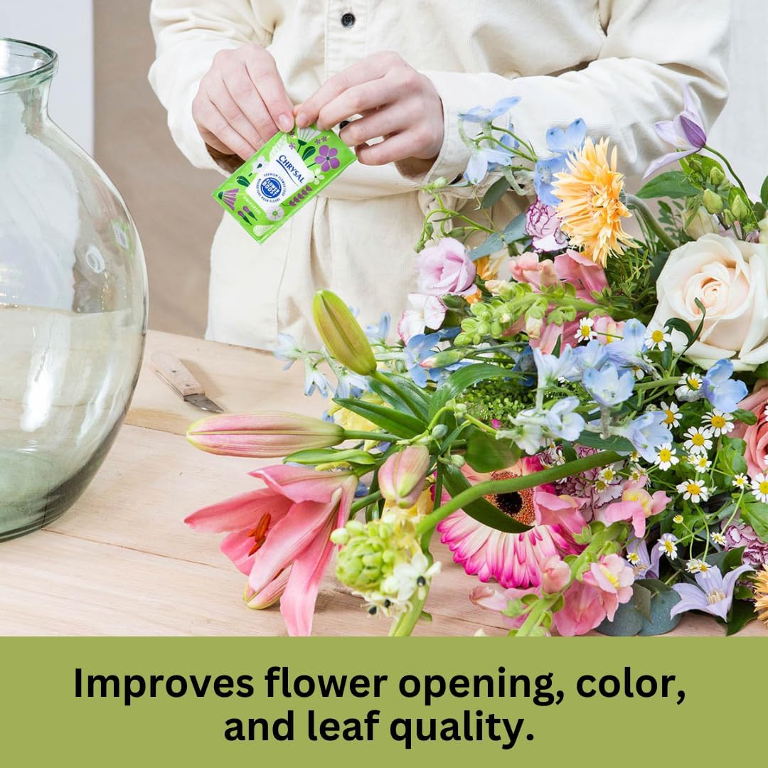 Chrysal Clear Flower Food Packets – Single Packet – Flower Arrangements & Bouquets – Floral Supplies ChrysalAu supplements